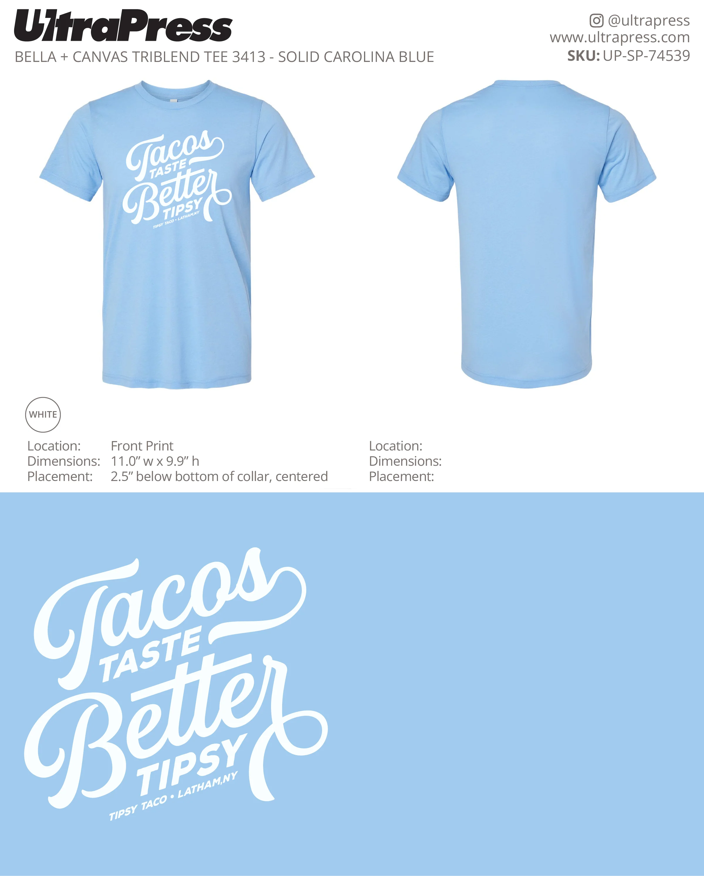 UP-SP-74539 Tacos Taste Better Tipsy - Brendan Brader 288 Min Qty (Bulk) - Image 2