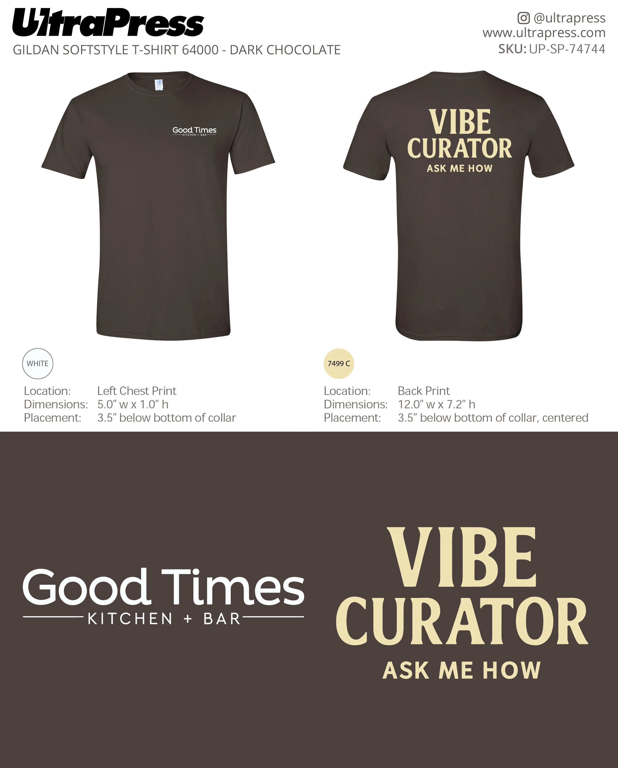 UP-SP-74744 Good Times Kitchen Bar - Isa Loshaj 100 Min Qty (Bulk)