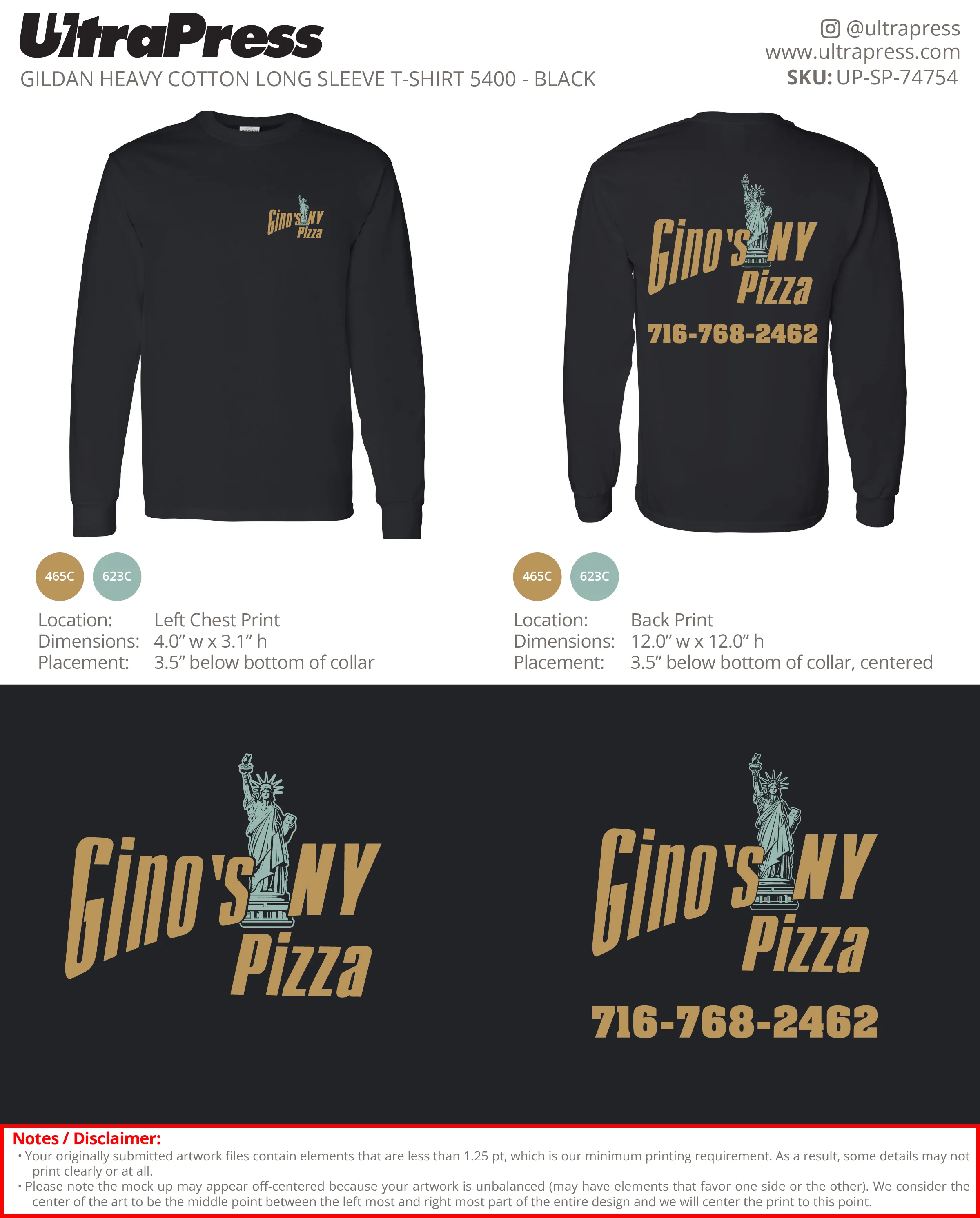 UP-SP-74754 NY Pizza - Afrim Rexhepi 50 Min Qty (Bulk) - Image 3