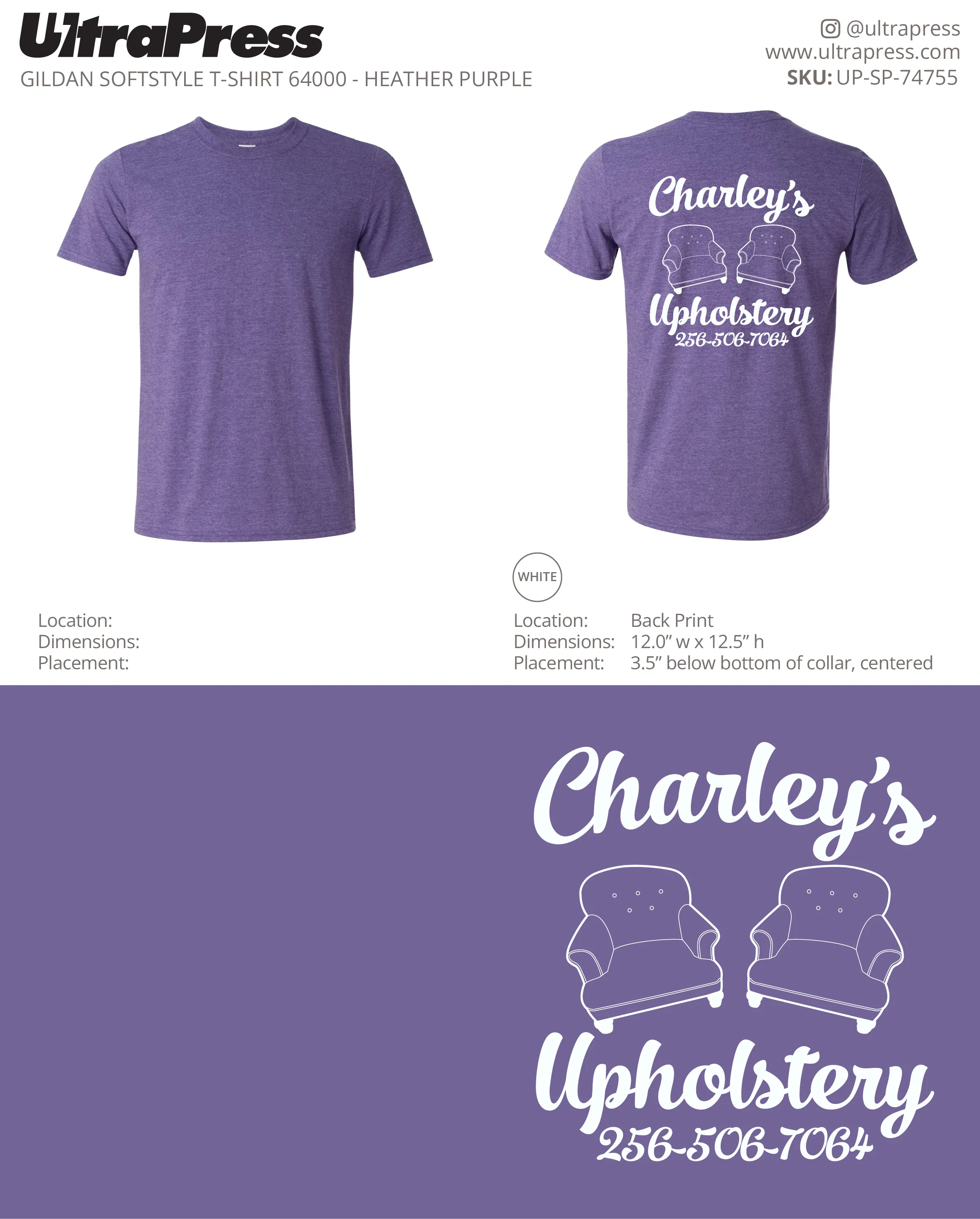 UP-SP-74755 Charley's Upholstery - Charley Shoe 100 Min Qty (Bulk)