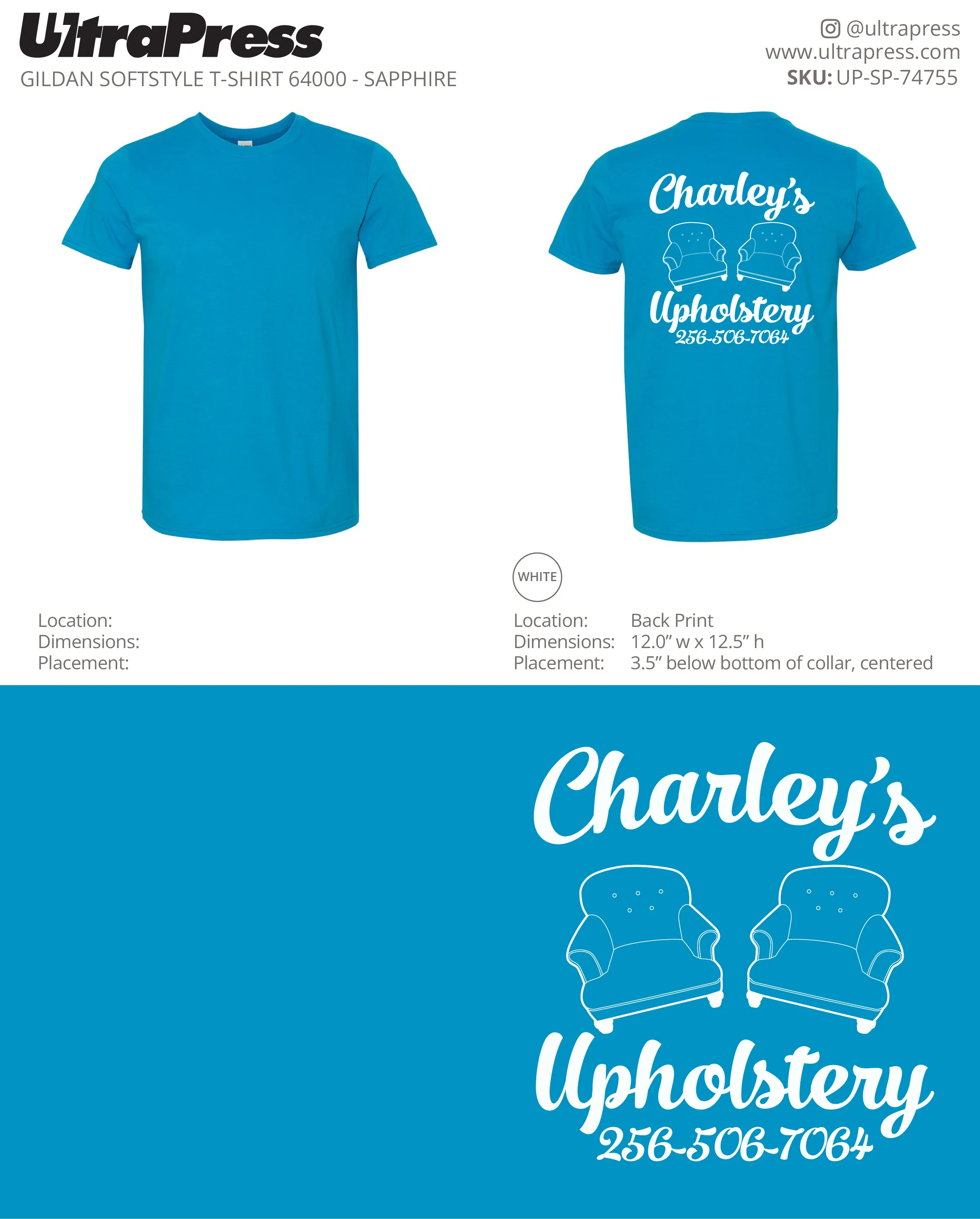 UP-SP-74755 Charley's Upholstery - Charley Shoe 100 Min Qty (Bulk) - Image 3
