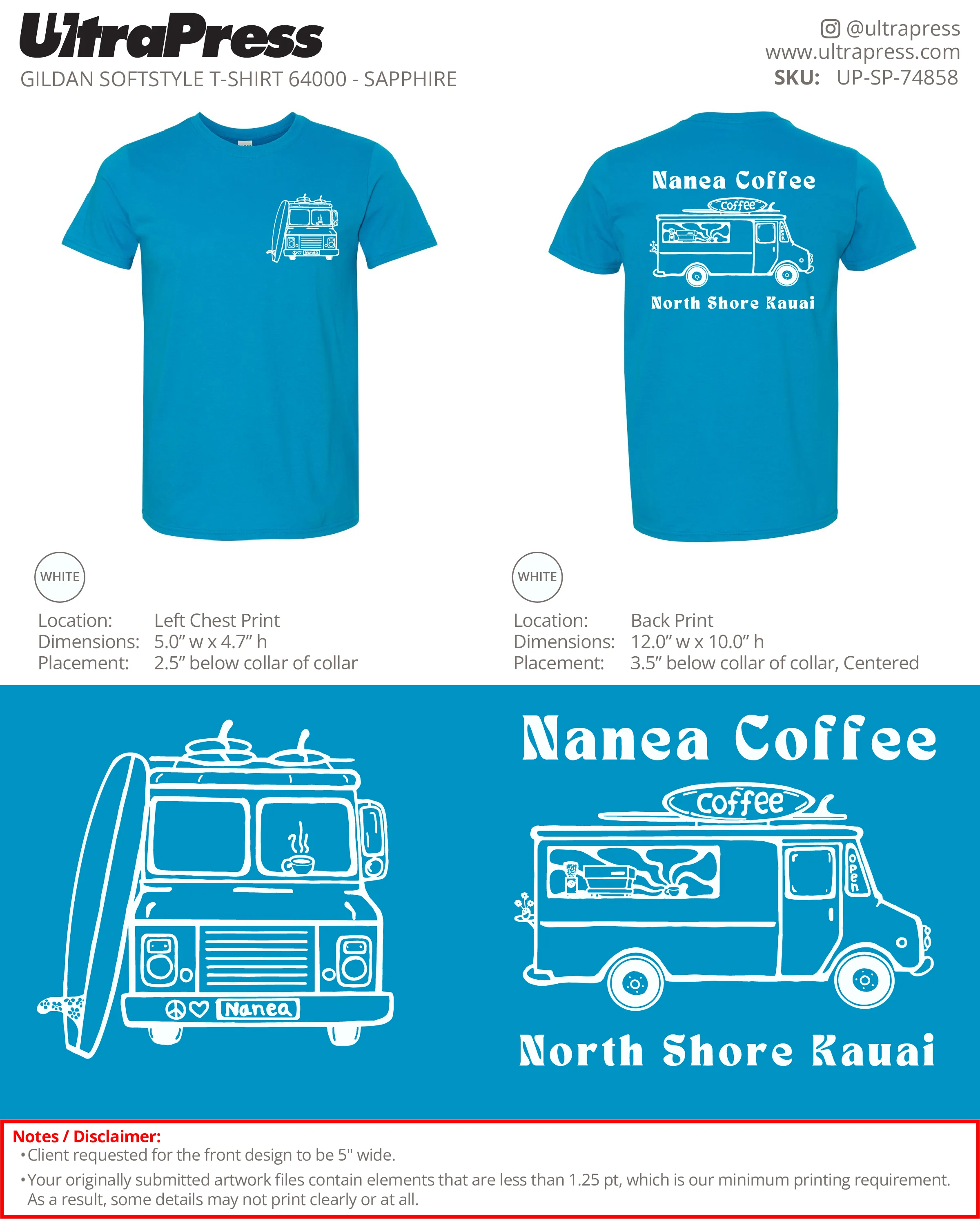 UP-SP-74858 Nanea Coffee - Mason 100 Min Qty (Bulk) - Image 2