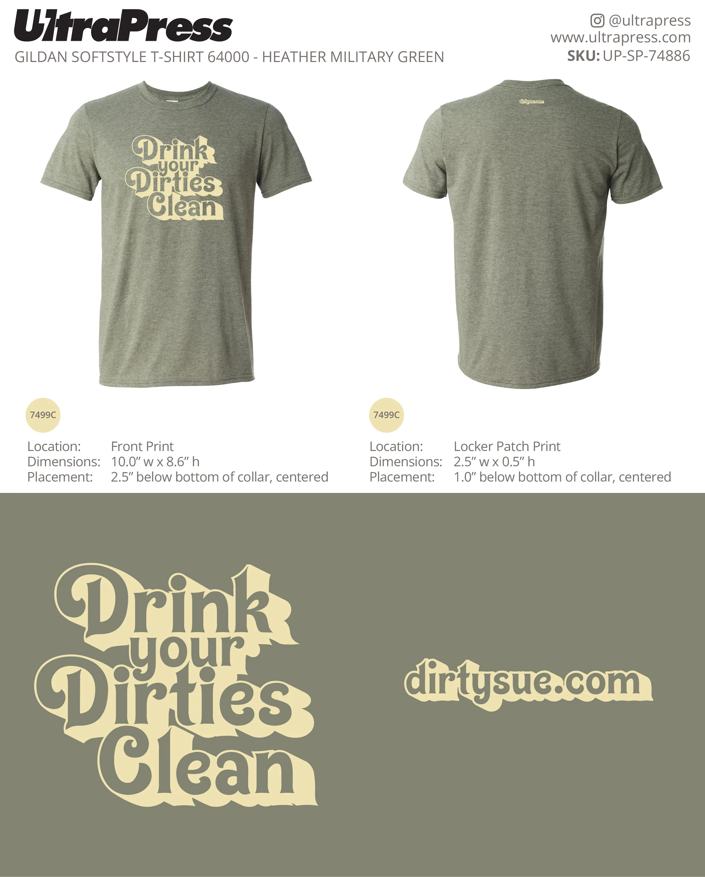 UP-SP-74886 Dirty Sue Tees - ET 100 Min Qty (Bulk) - Image 2