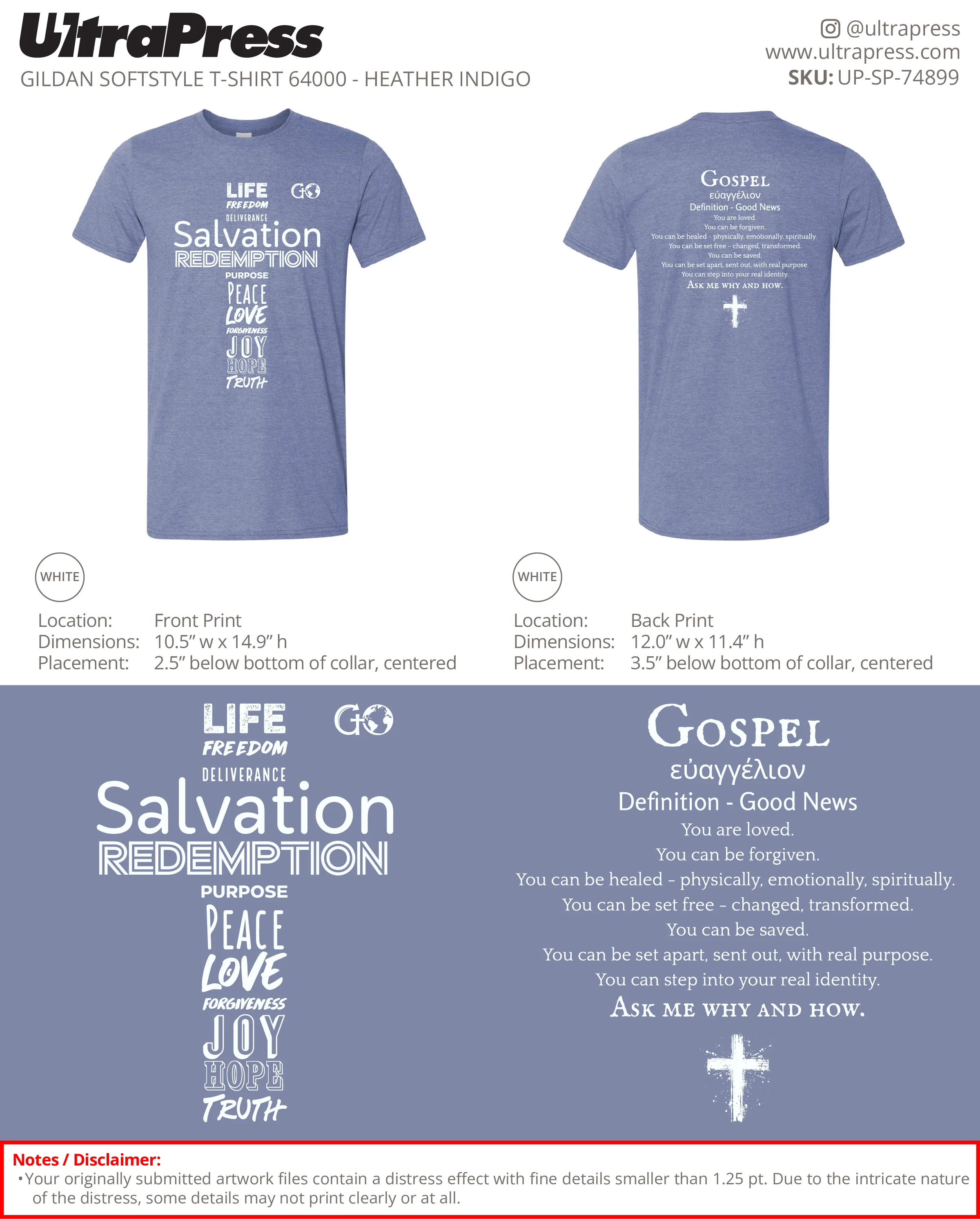 UP-SP-74899 GO Cross Shirt 2025 (Front and Back) - Jason Riffe 100 Min Qty (Bulk) - Image 2