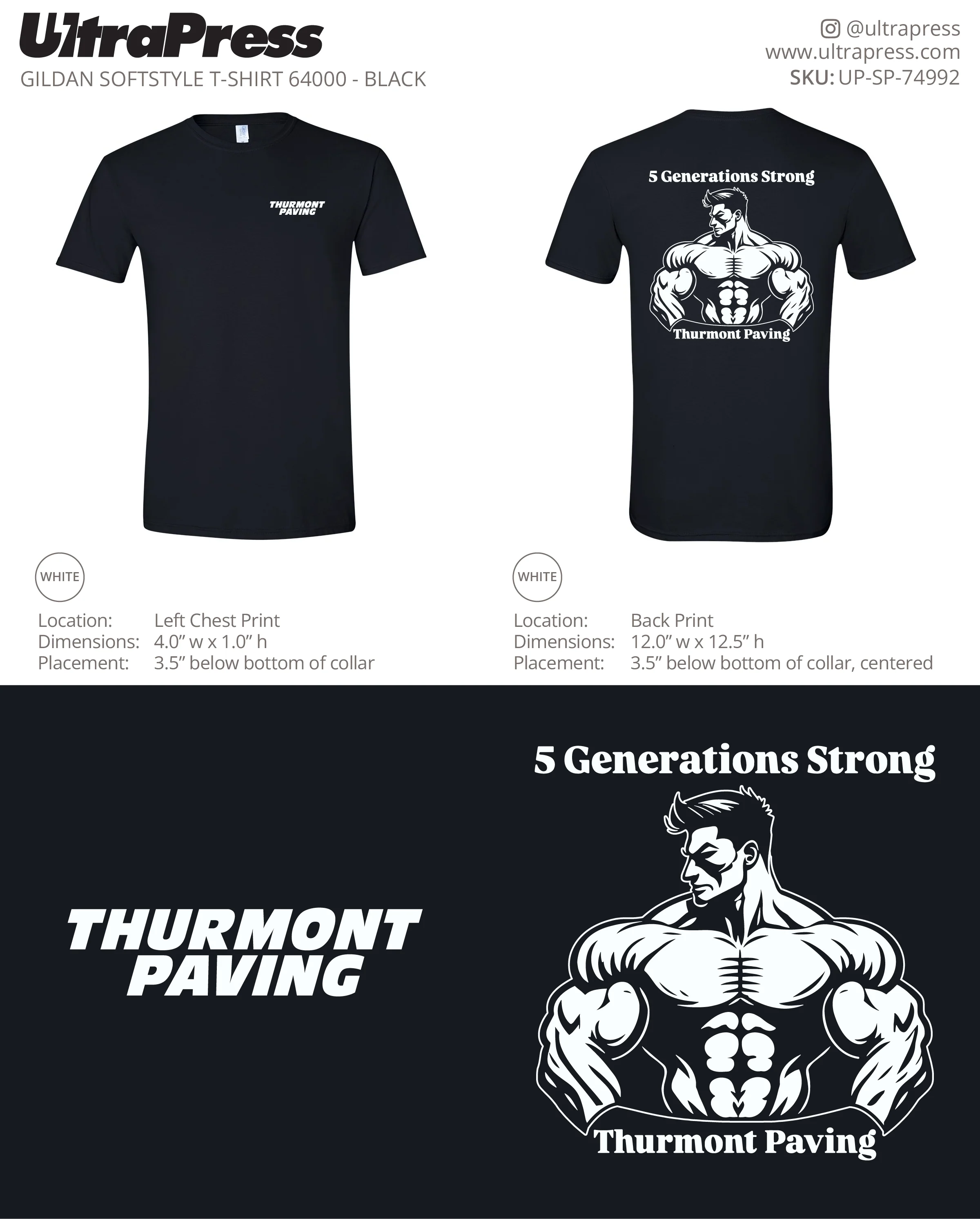 UP-SP-74992 Thurmont Paving 5 Generations Strong - Margaret Jeanne Corrigan 100 Min Qty (Bulk)