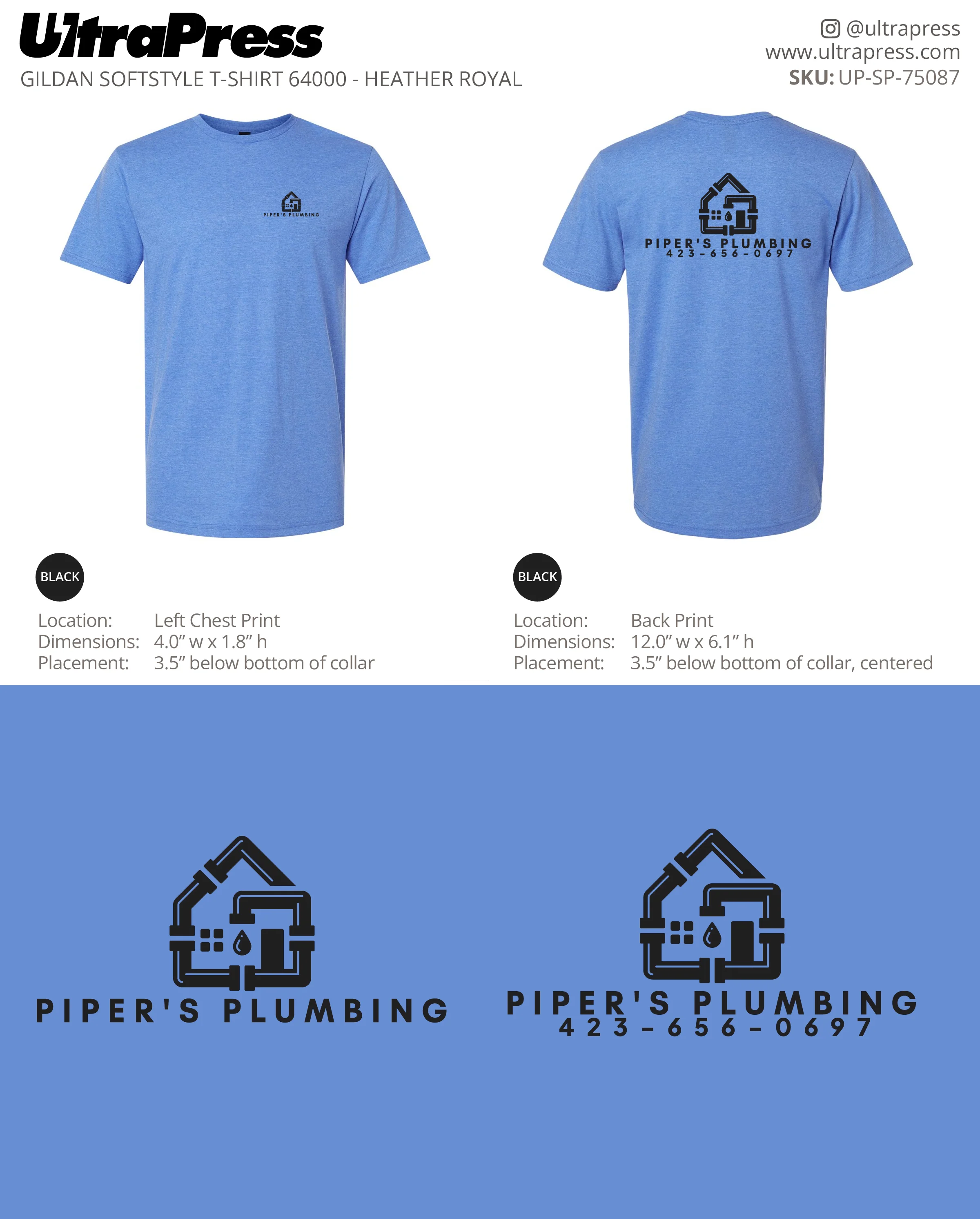 UP-SP-75087 Piper's Plumbing - Chris Stephens 100 Pieces Package (Bulk) - Image 2
