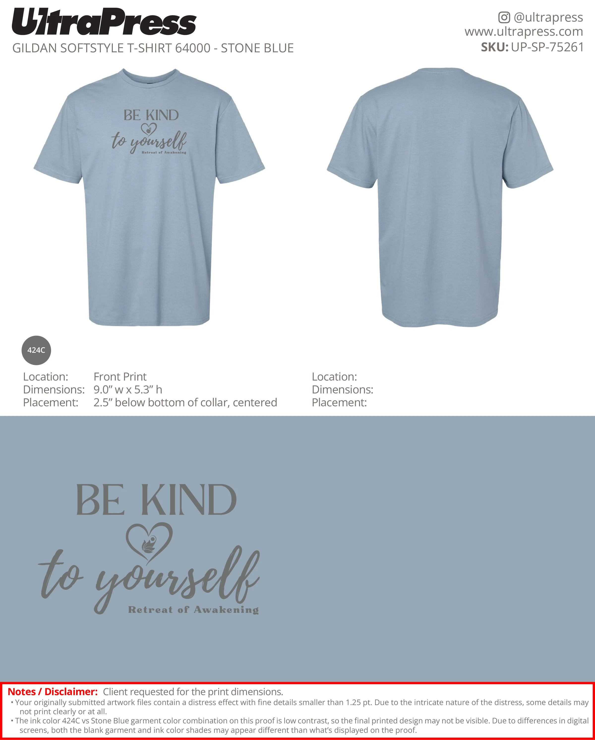 UP-SP-75261 Be Kind to Yourself - Nicole Pham 100 Min Qty (Bulk) - Image 3