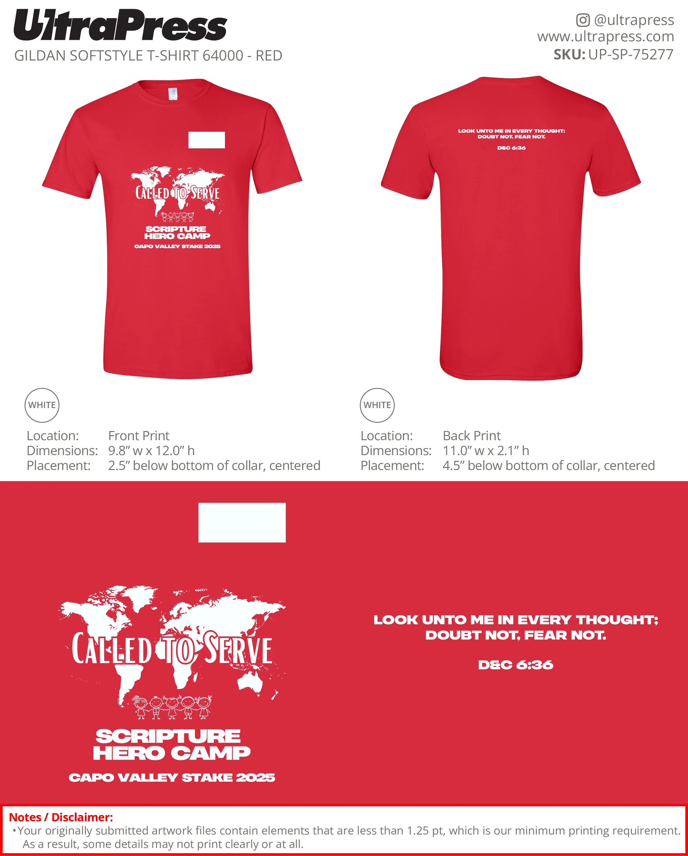 UP-SP-75277 Called to Serve Scripture Hero Camp - Lexy Rinner 100 Min Qty (Bulk) - Image 2