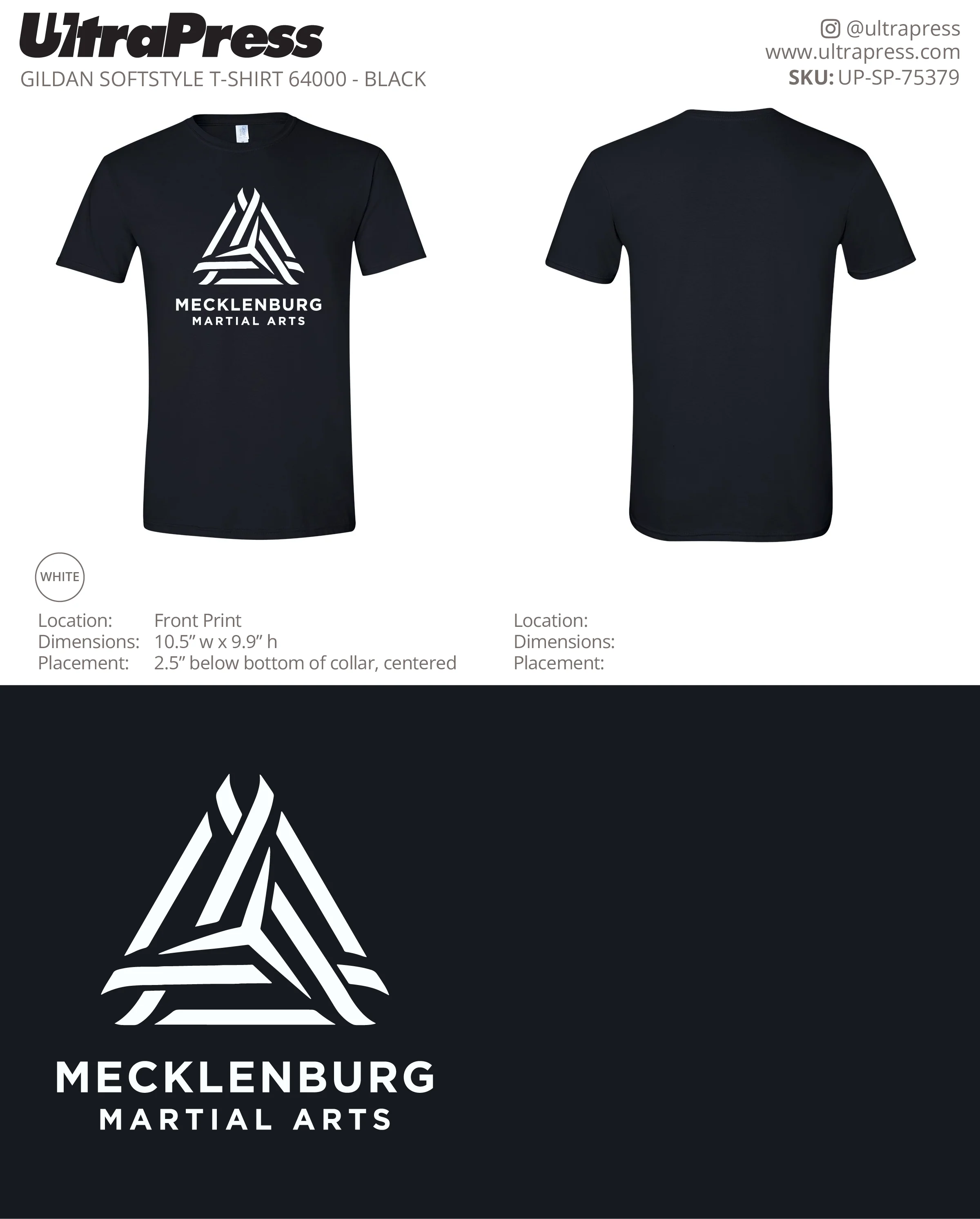 UP-SP-75379 Mecklenburg Martial Arts - Alexis Boncore 100 Min Qty (Bulk)