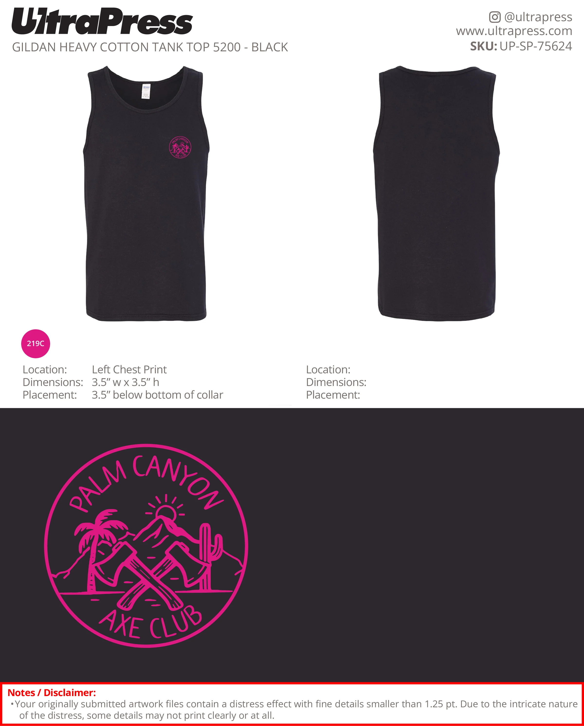 UP-SP-75624 Palm Canyon Pink Logo (Tank) - Brett 72 Min Qty (Bulk) - Image 2