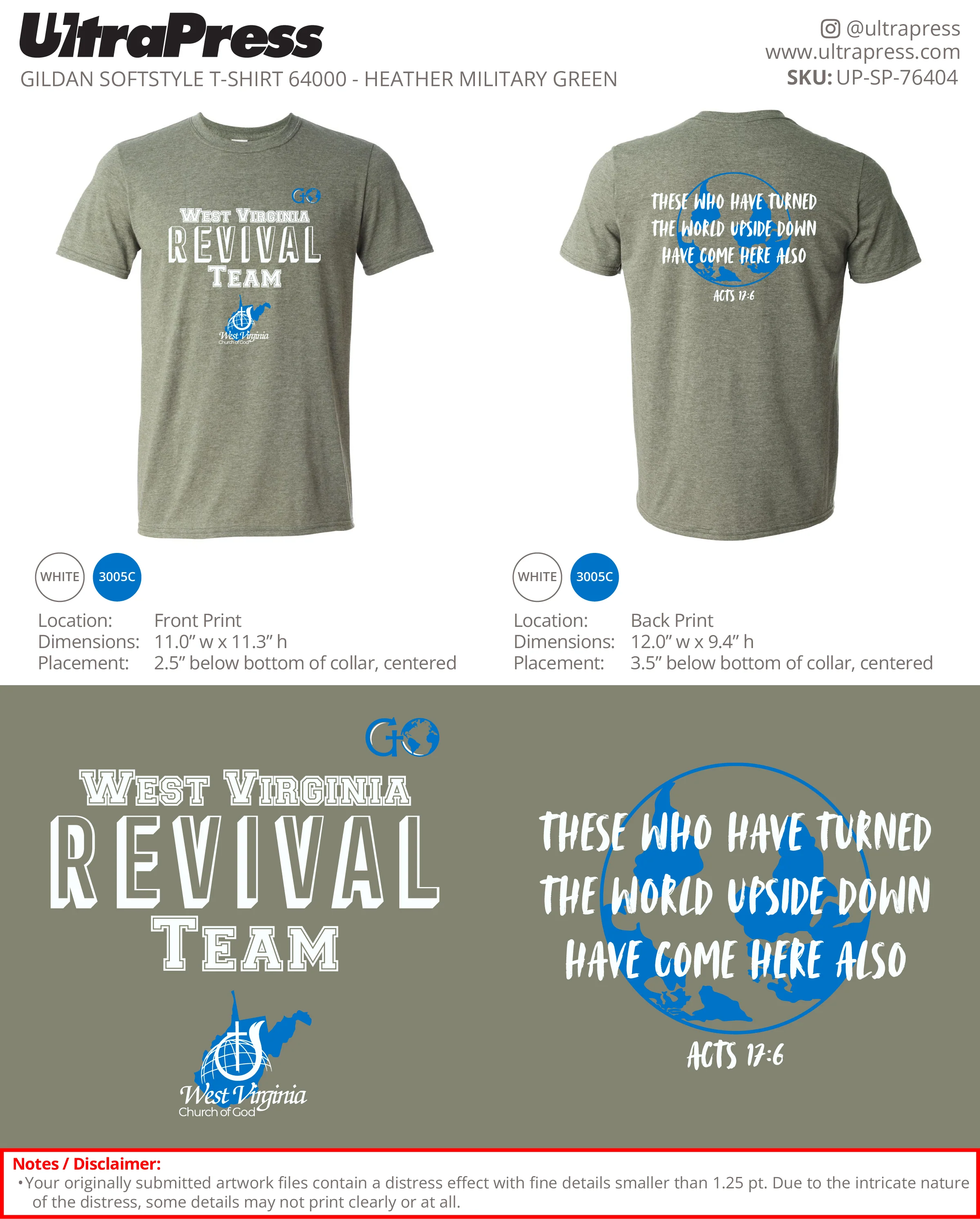 UP-SP-76404 West Virginia Revival Team - Jason Riffe 100 Min Qty (Bulk) - Image 3