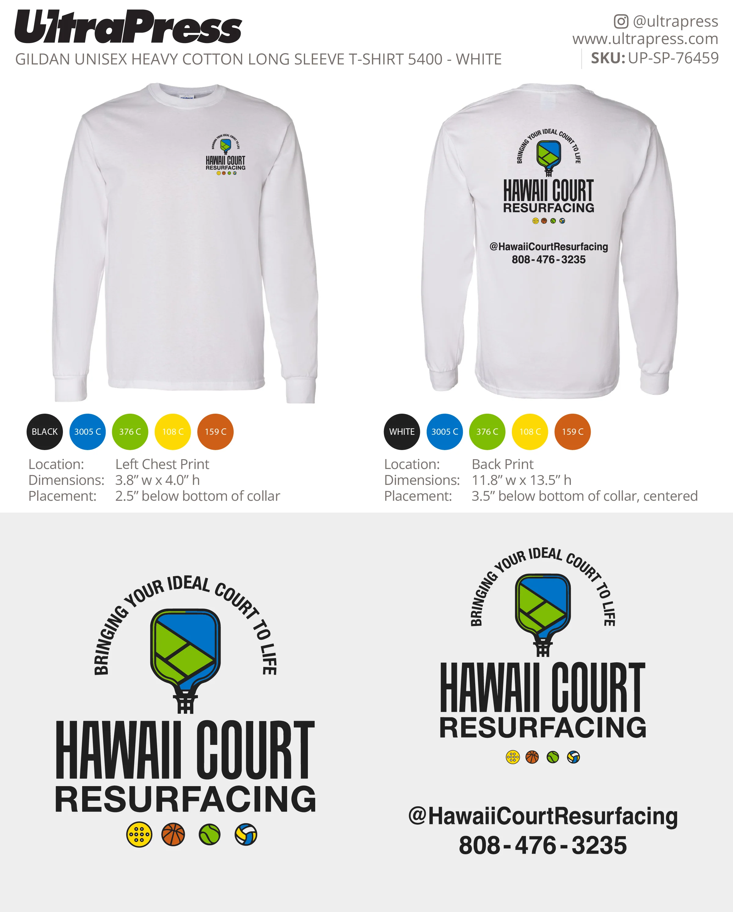 UP-SP-76459 Jose Andre Tapia - Hawaii Court Resurfacing 48 Min Qty (Bulk) - Image 2