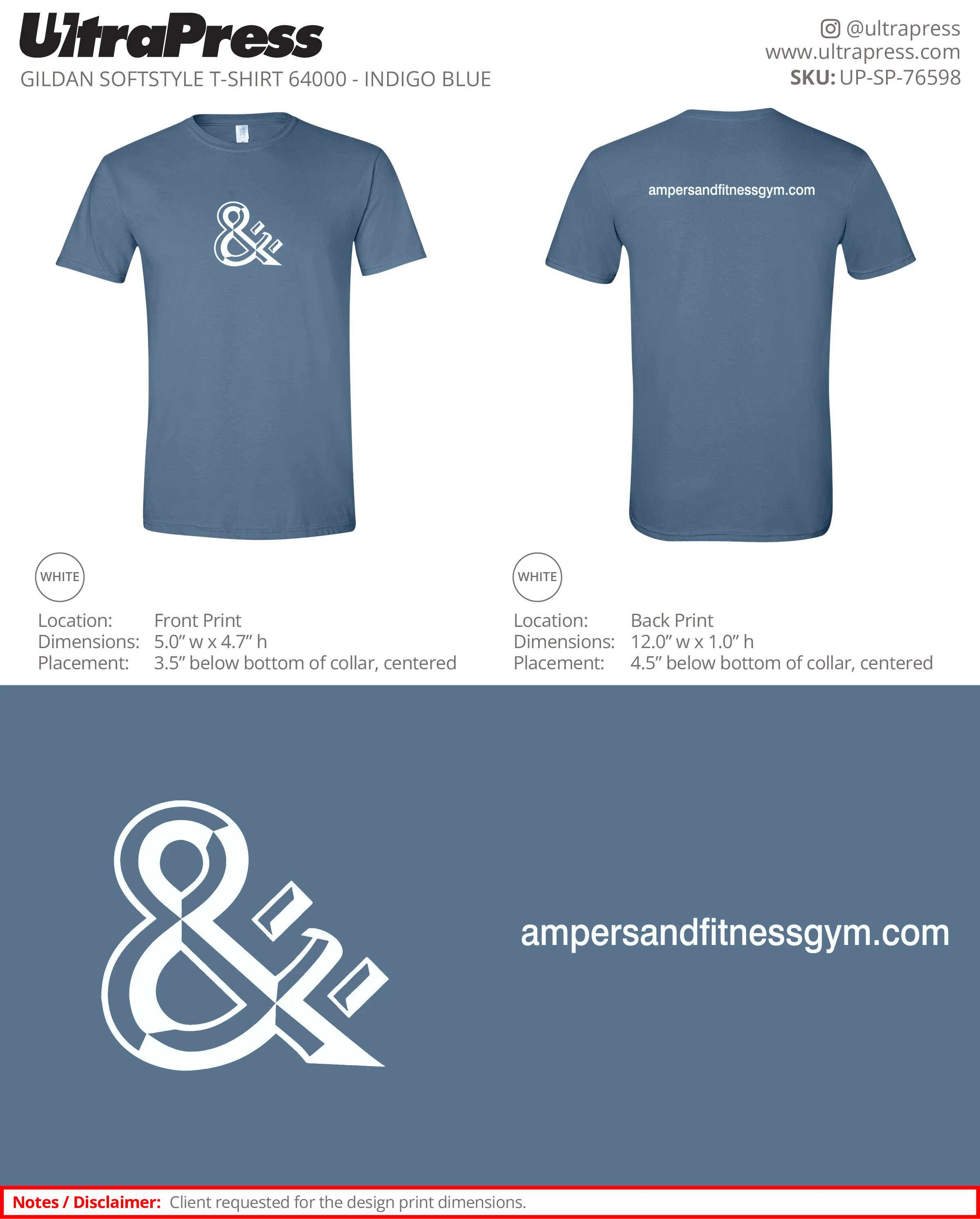 UP-SP-76598 Ampersand Fitness - John Carrico 100 Pieces Package (Bulk) - Image 3
