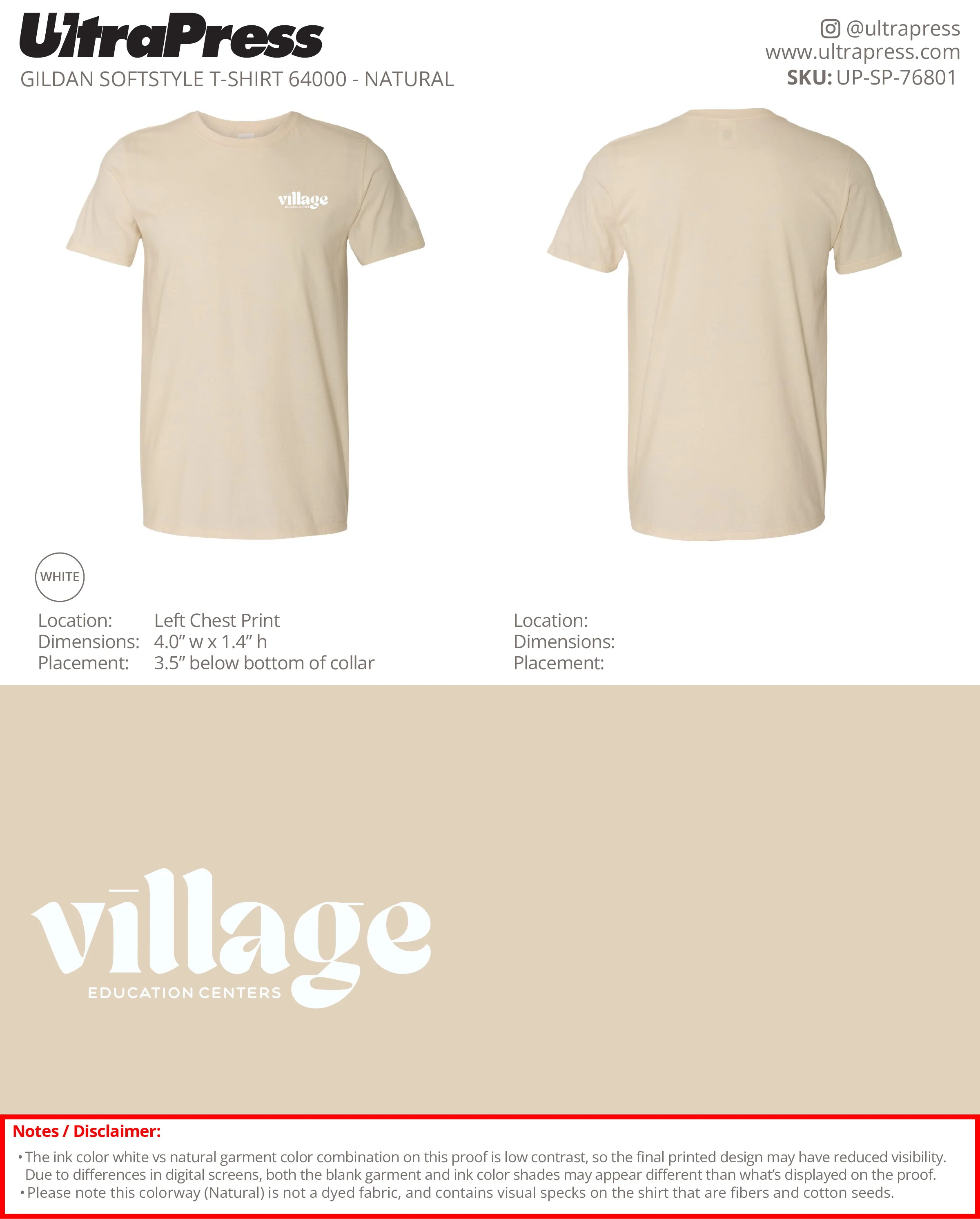 UP-SP-76801 Village Education Centers - Erica Harper 50 Min Qty (Bulk) - Image 3