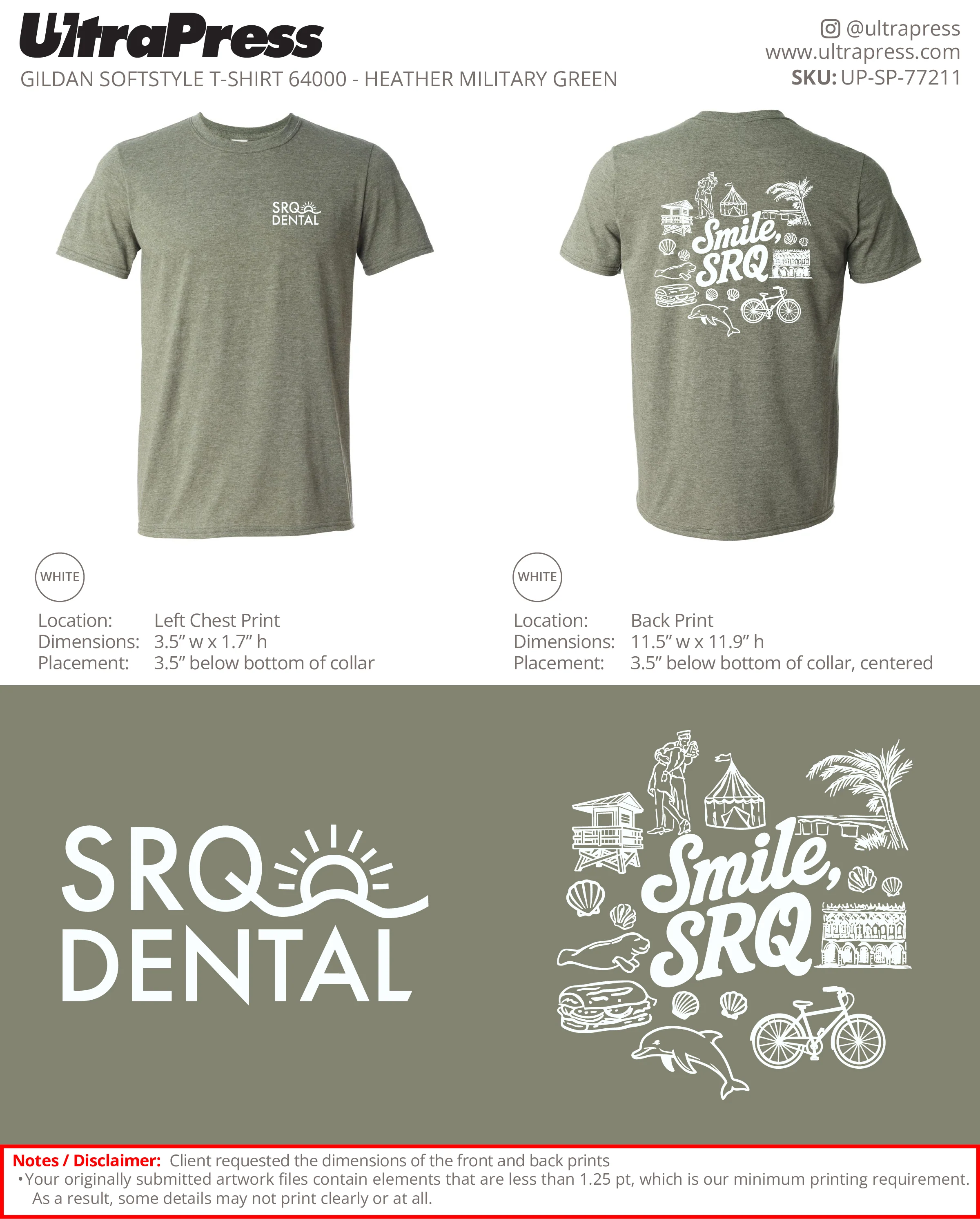 UP-SP-77211 SRQ Dental - Danielle Davis 100 Min Qty (Bulk) - Image 2
