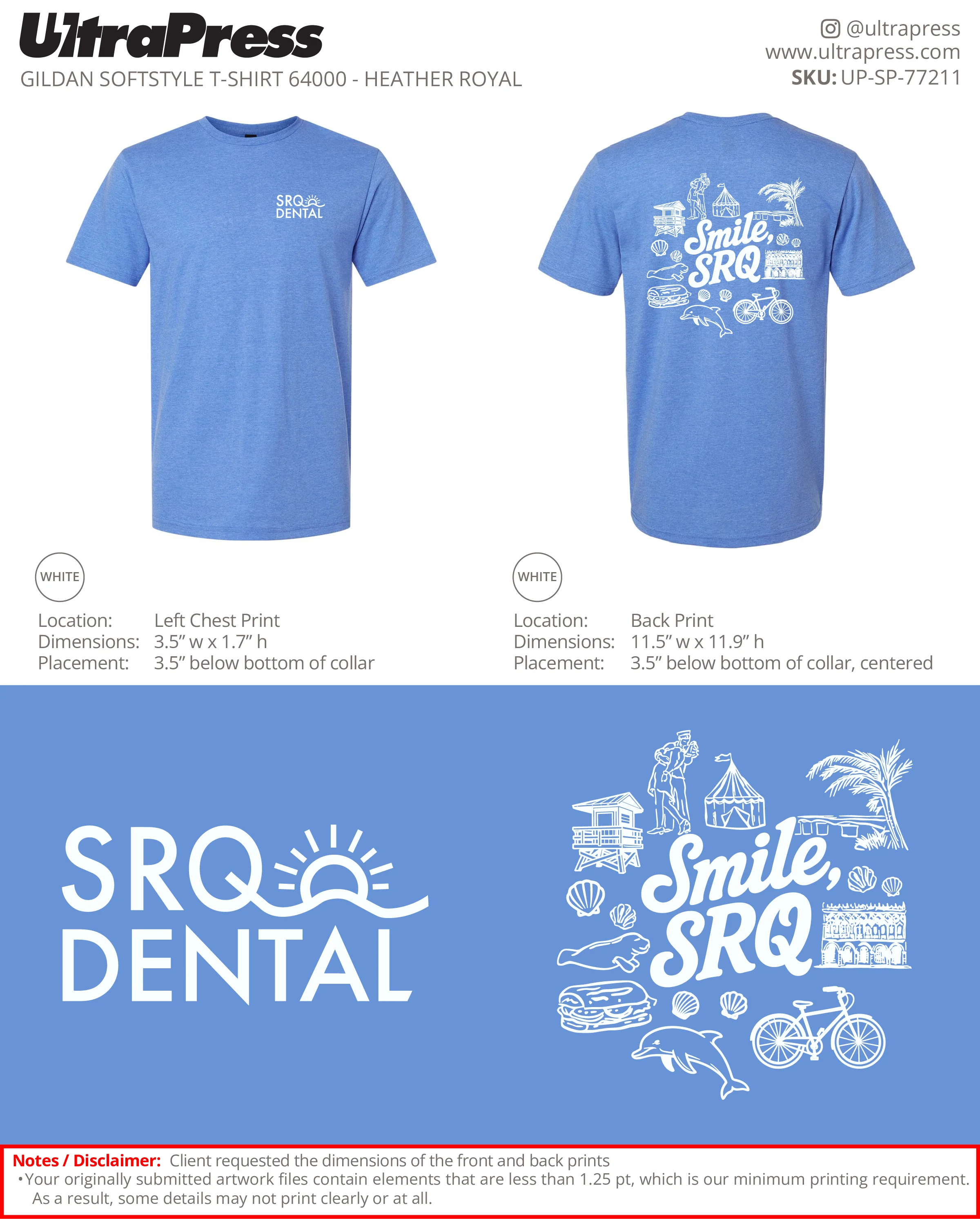 UP-SP-77211 SRQ Dental - Danielle Davis 100 Min Qty (Bulk) - Image 3