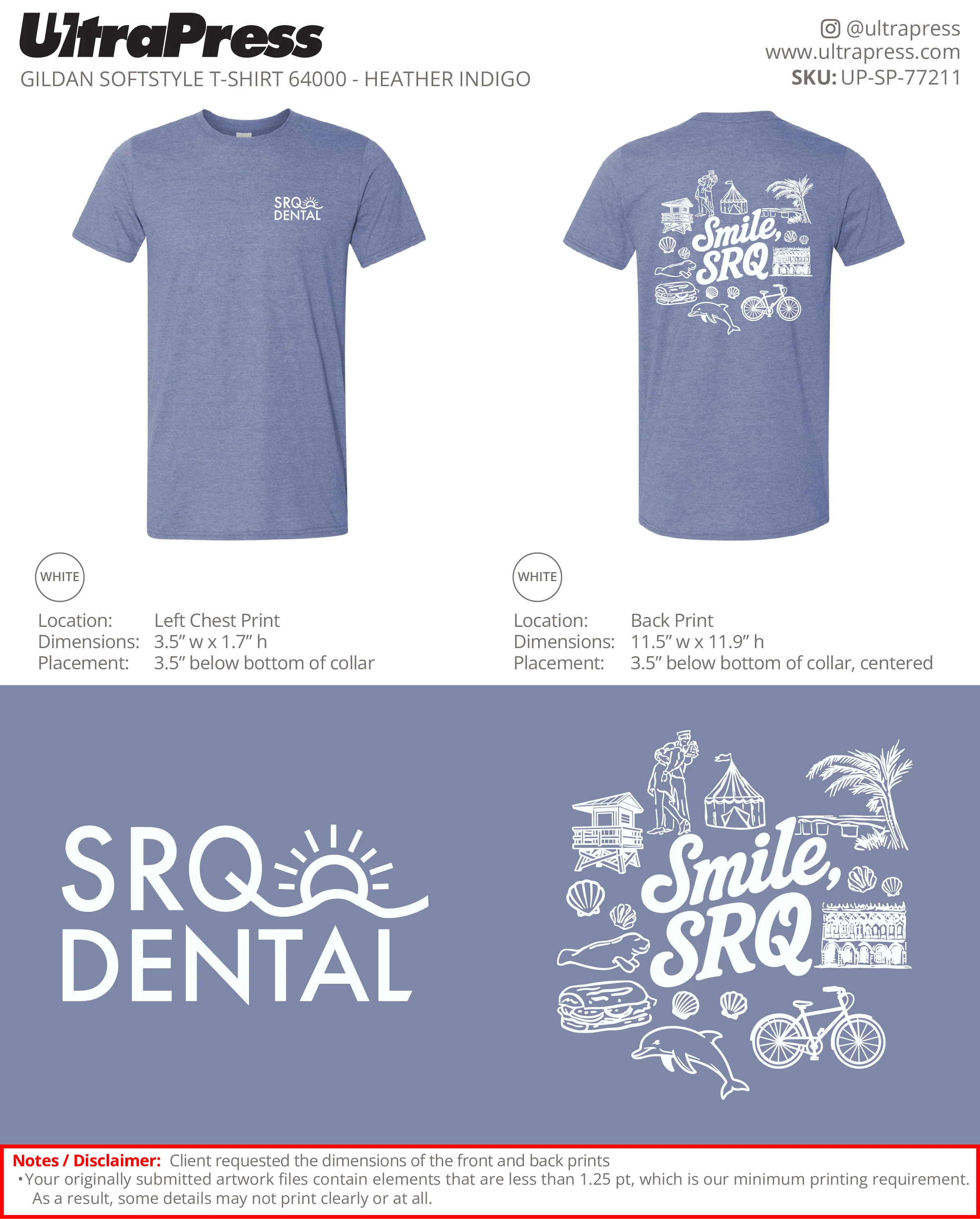 UP-SP-77211 SRQ Dental - Danielle Davis 100 Min Qty (Bulk) - Image 4