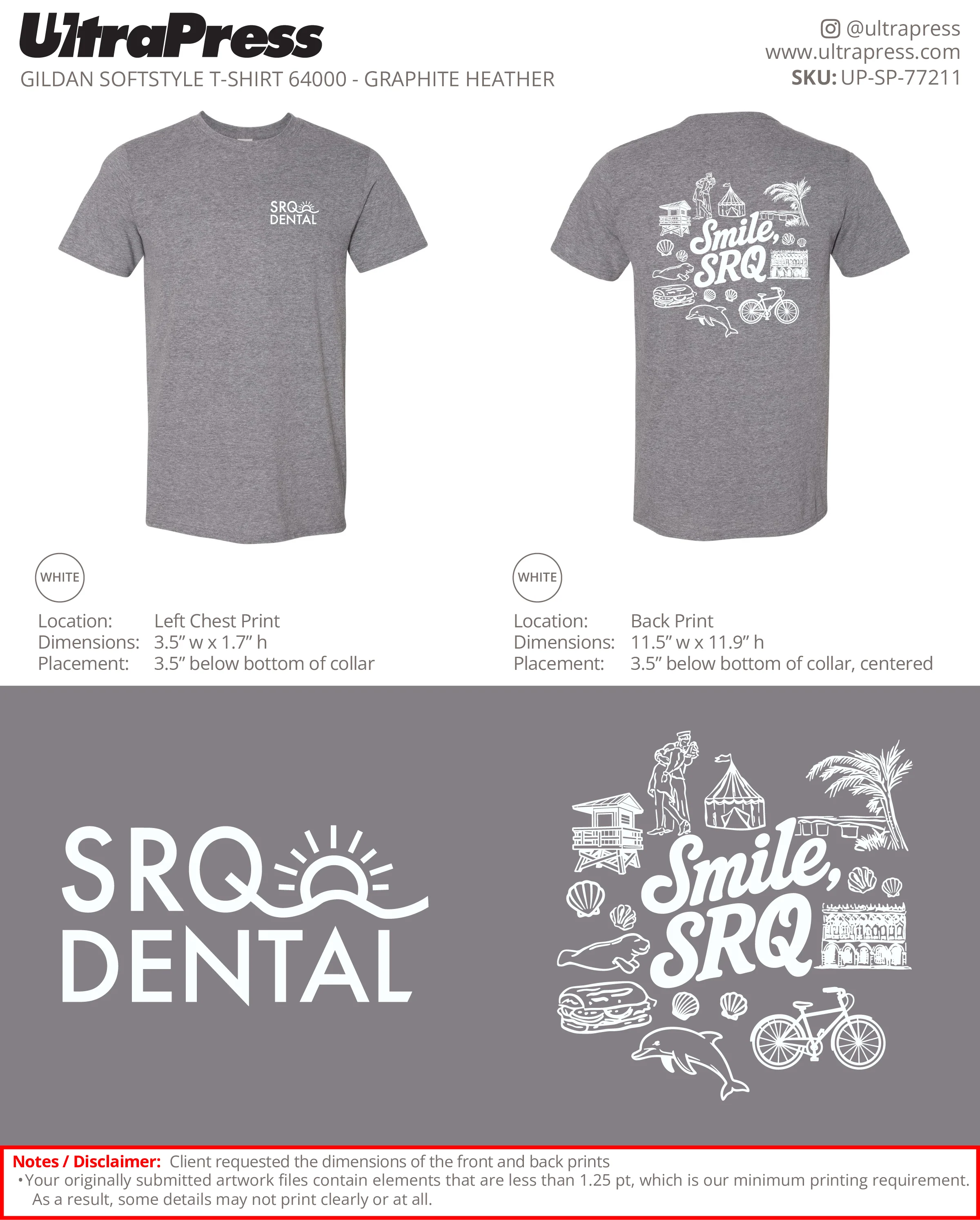 UP-SP-77211 SRQ Dental - Danielle Davis 100 Min Qty (Bulk) - Image 5