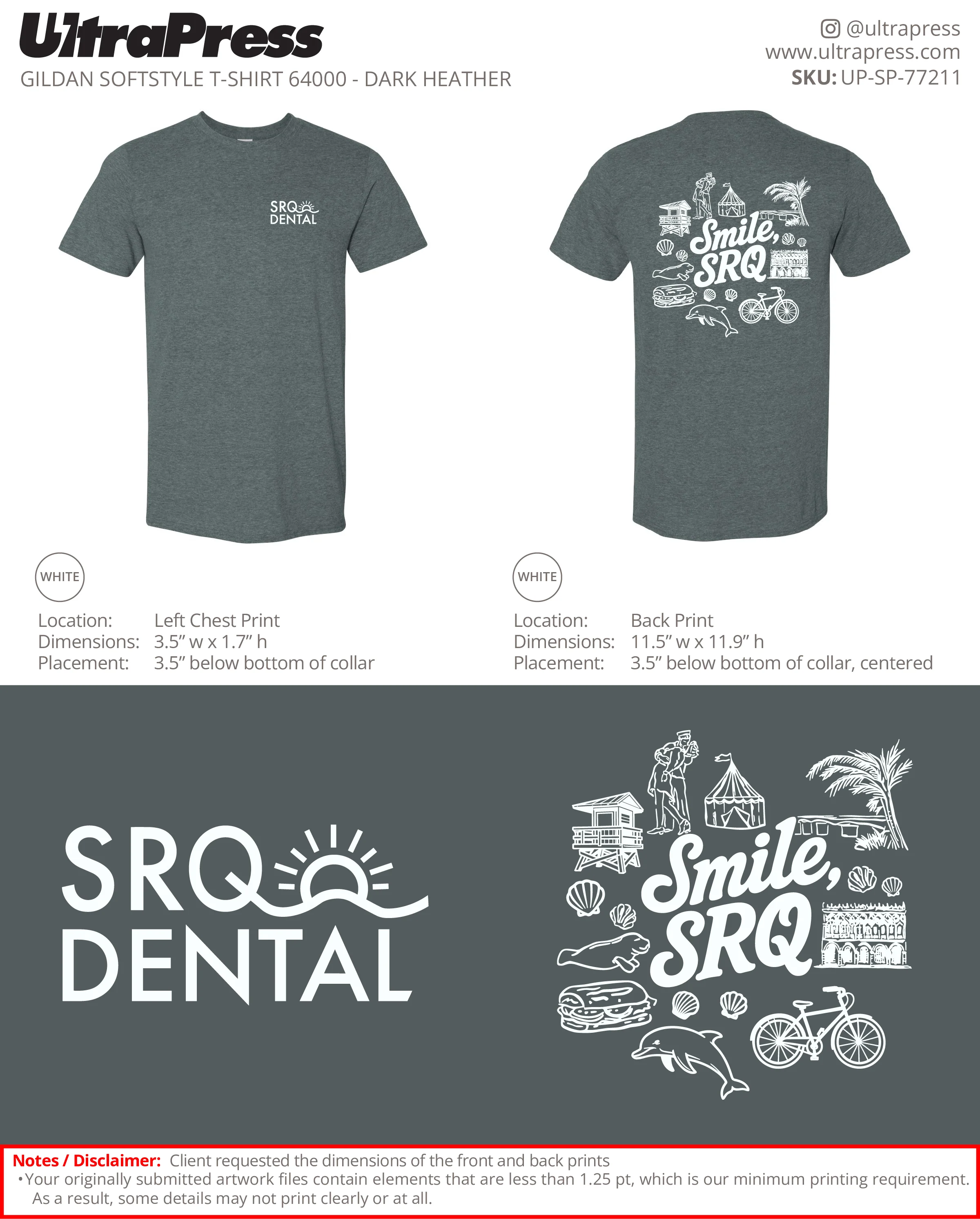 UP-SP-77211 SRQ Dental - Danielle Davis 100 Min Qty (Bulk) - Image 6