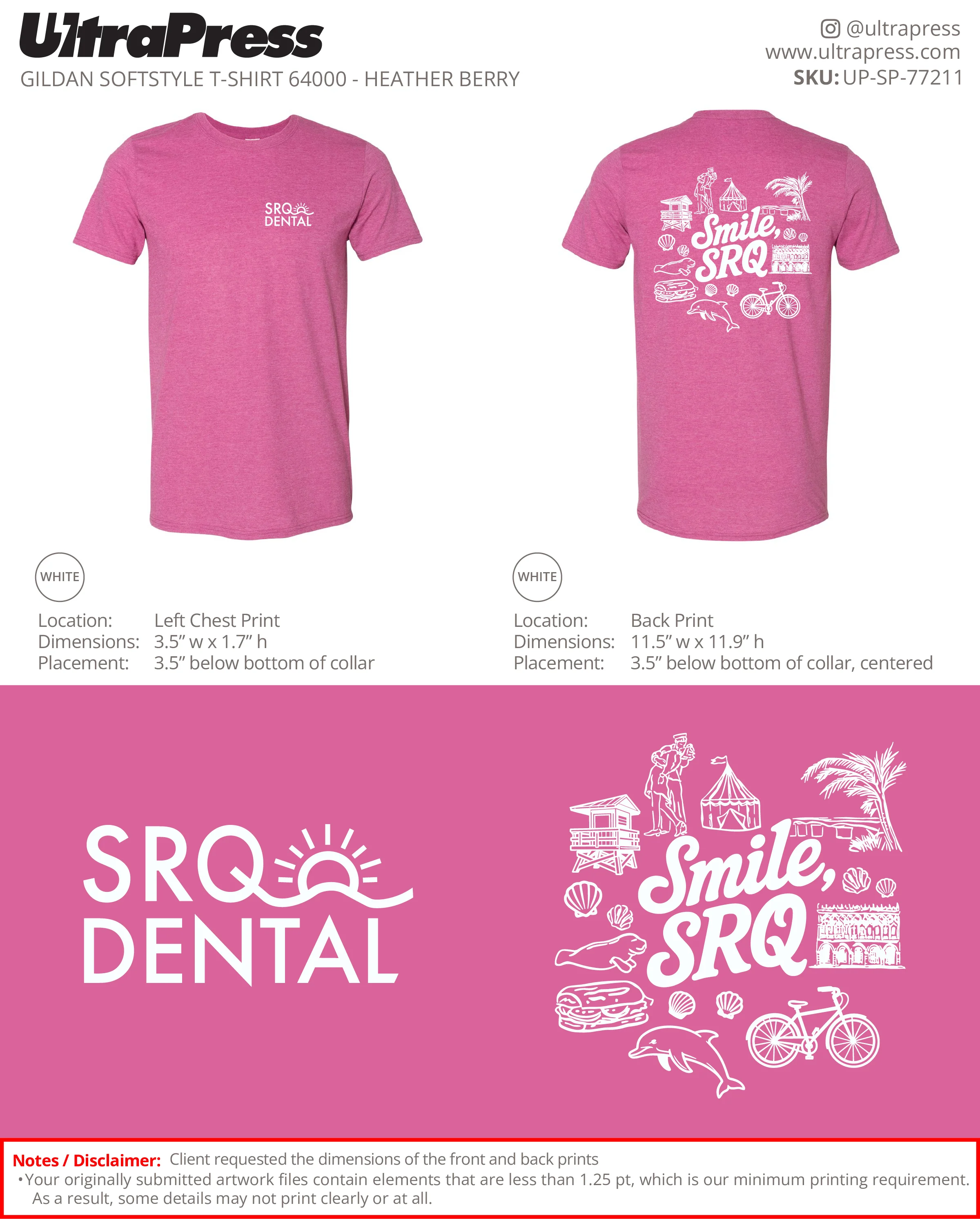 UP-SP-77211 SRQ Dental - Danielle Davis 100 Min Qty (Bulk) - Image 7