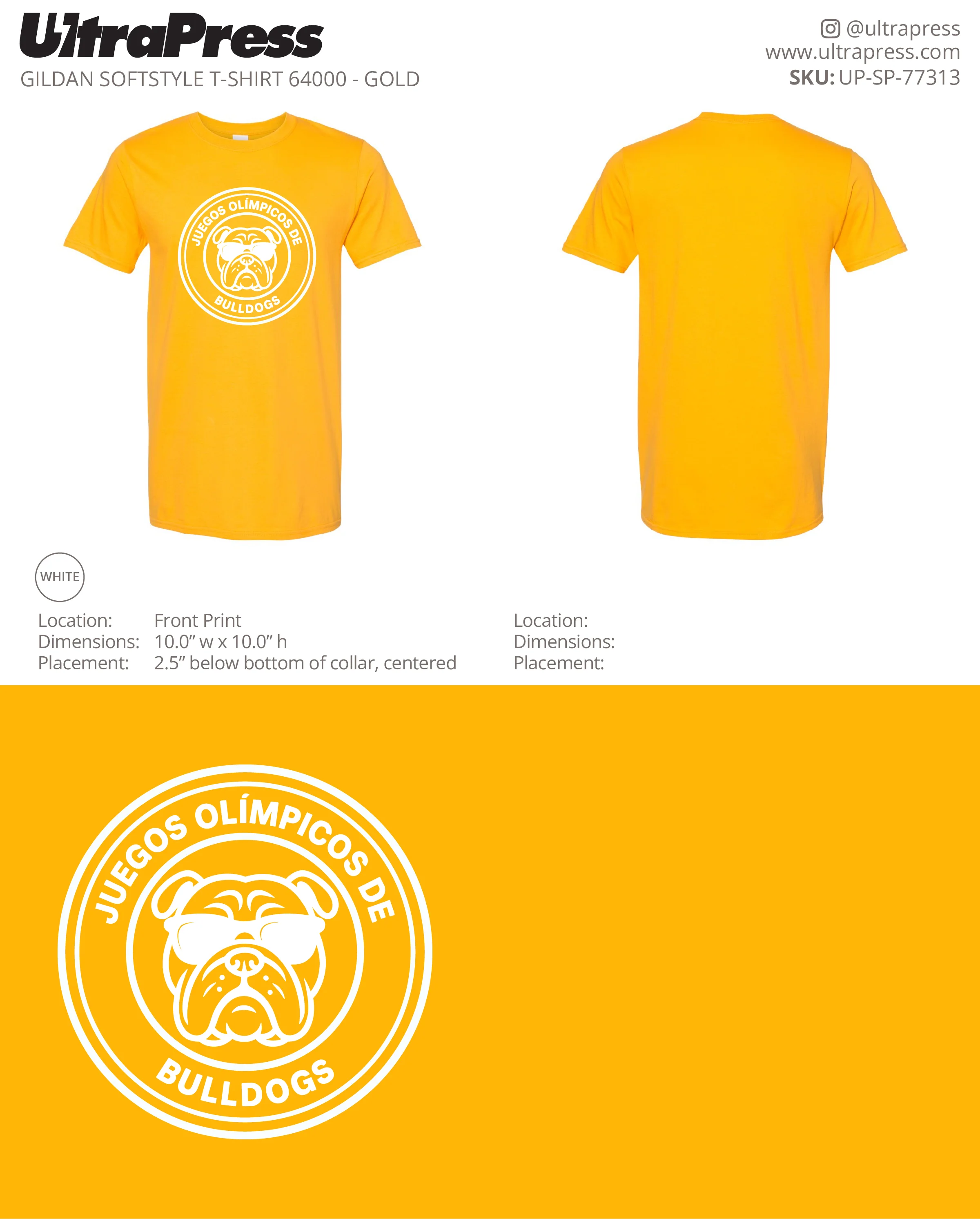 UP-SP-77313 Bulldogs - Kellie Hagewen 100 Min Qty (Bulk) - Image 3