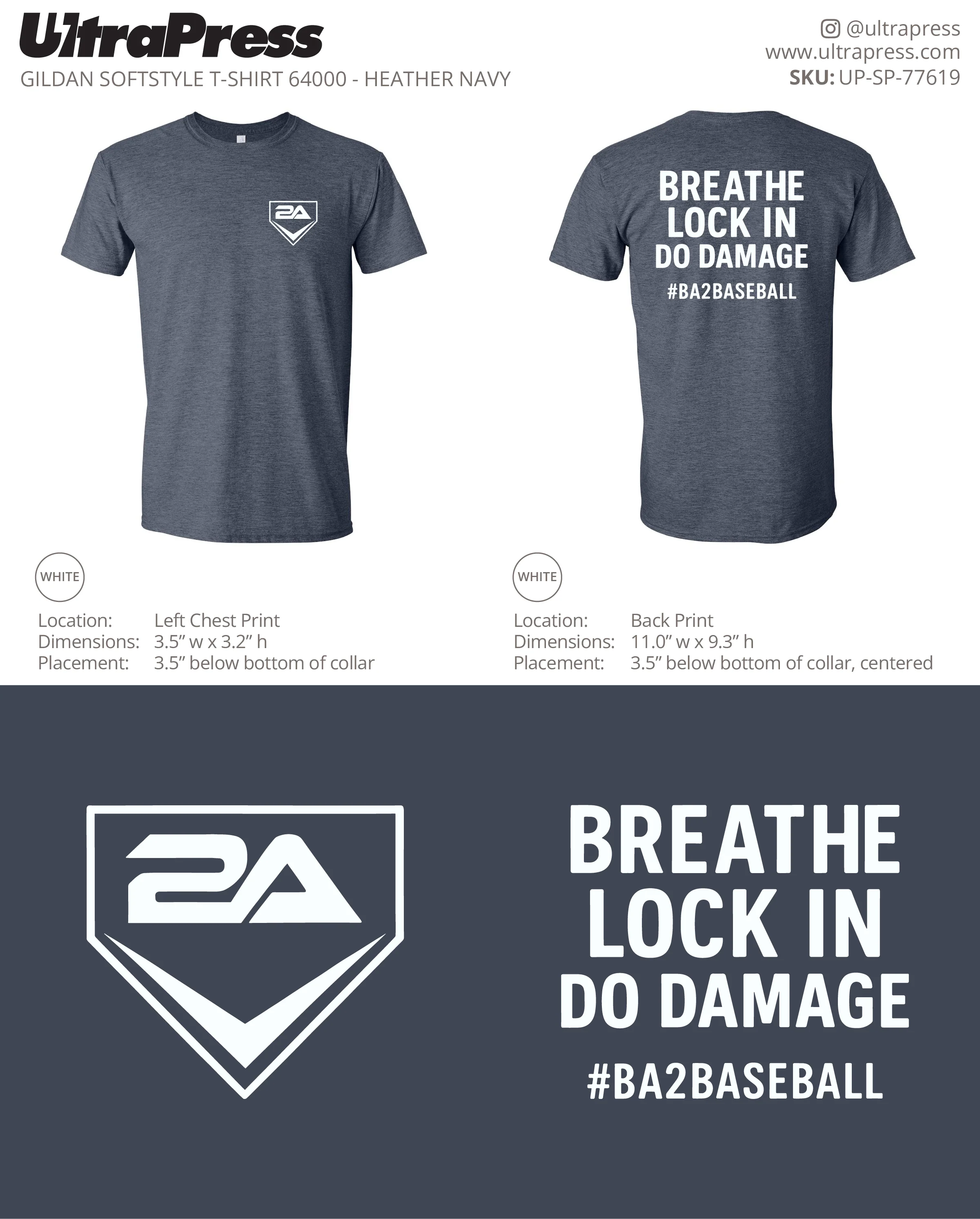 UP-SP-77619 #BA2BASEBALL - BREATHE Greensboro Yard Goats 100 Min Qty (Bulk) - Image 3