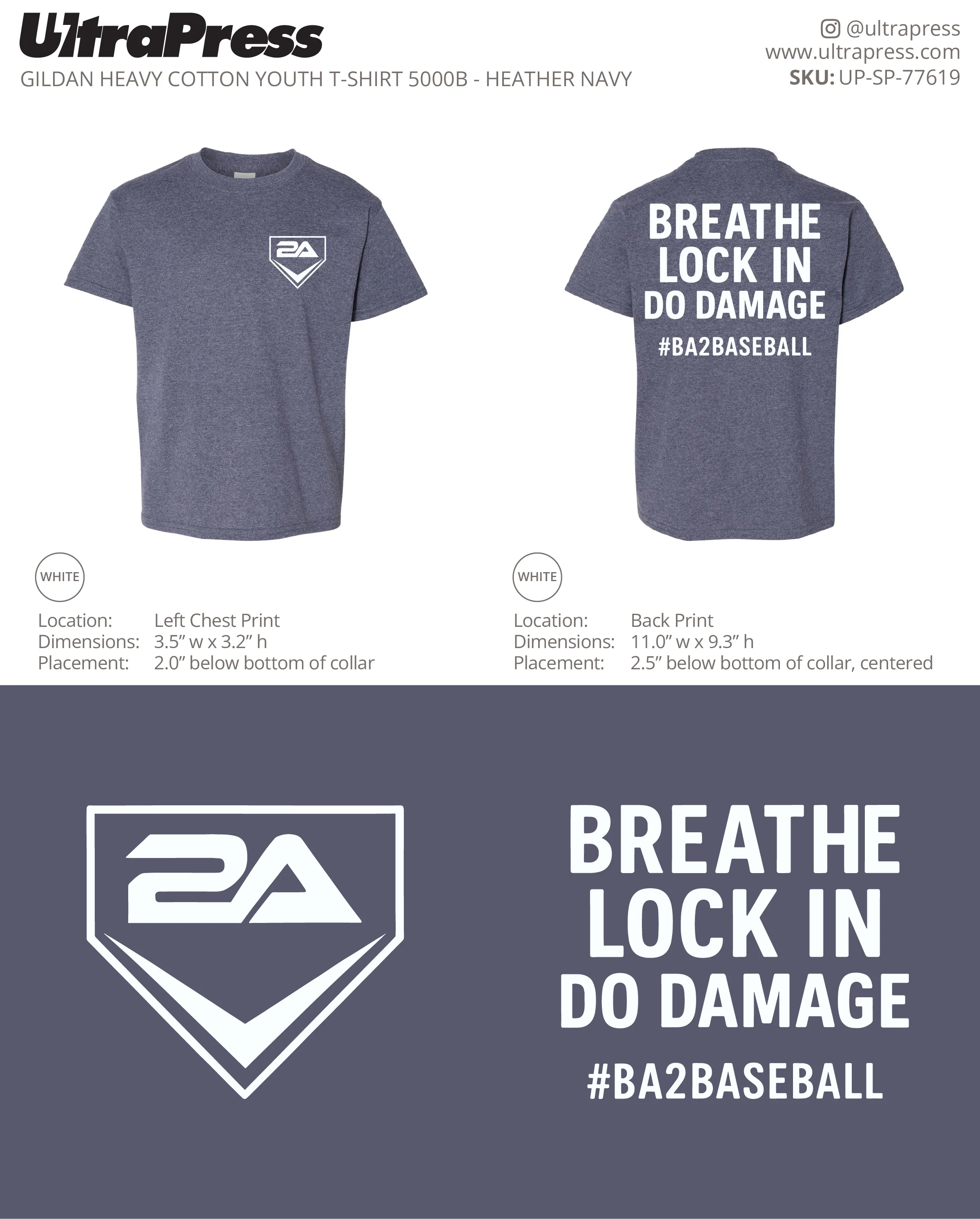 UP-SP-77619 #BA2BASEBALL - BREATHE Greensboro Yard Goats 100 Min Qty (Bulk) - Image 5