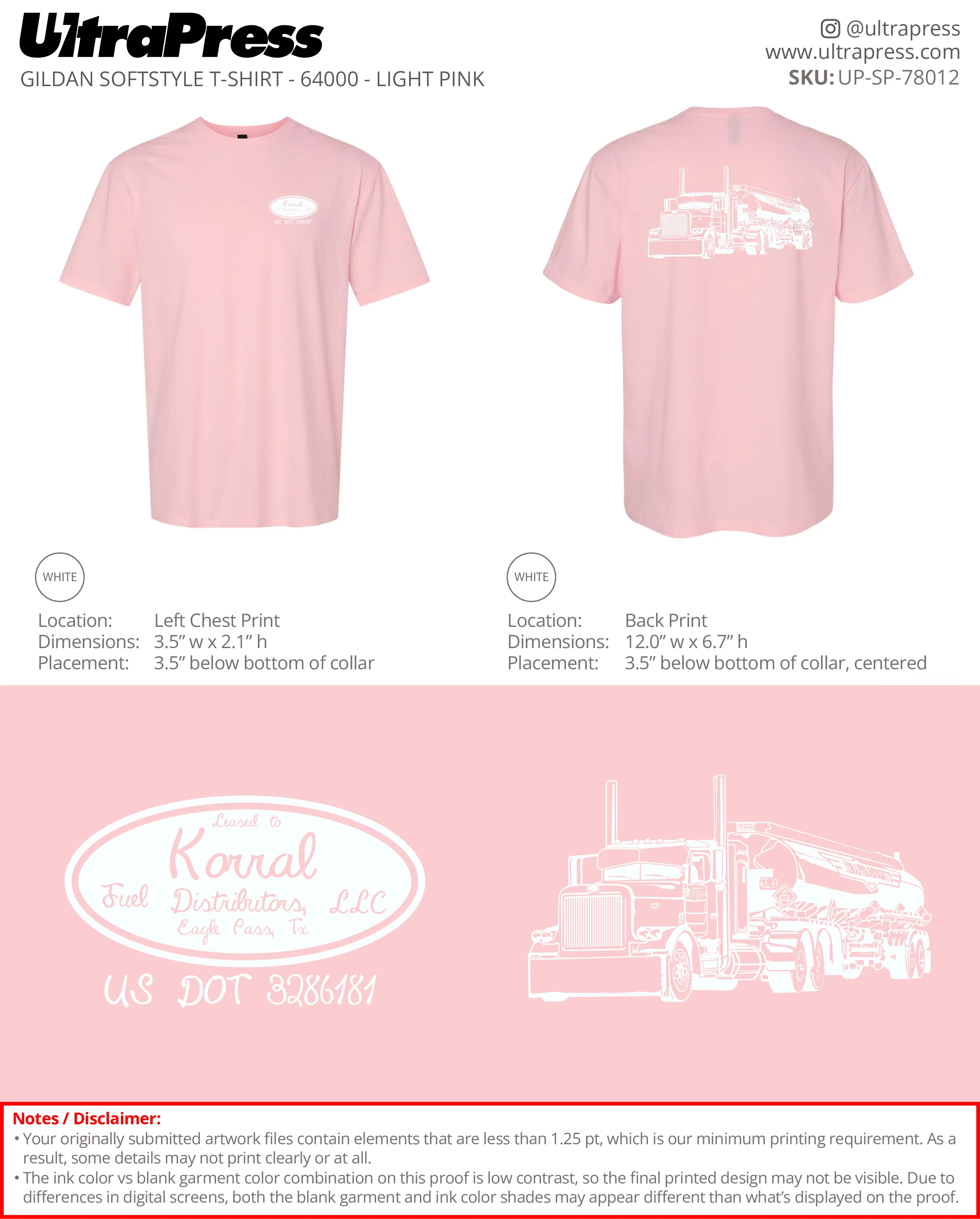 UP-SP-78012 Korral Fuel Distributors LLC - Carlos Mata 100 Min Qty (Bulk) - Image 3