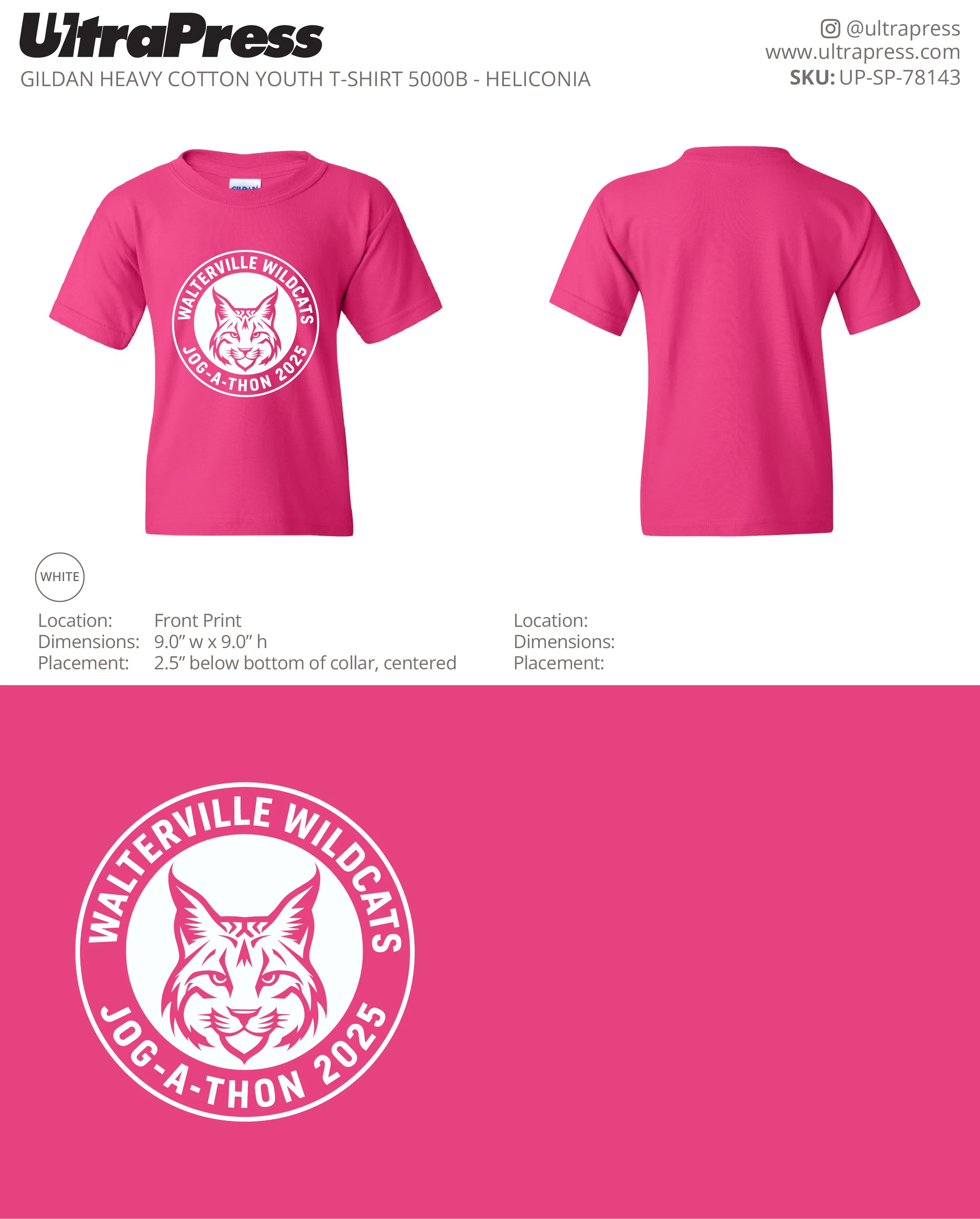 UP-SP-78143 Walterville Wildcats - Leslie Burwell 100 Min Qty (Bulk) - Image 10