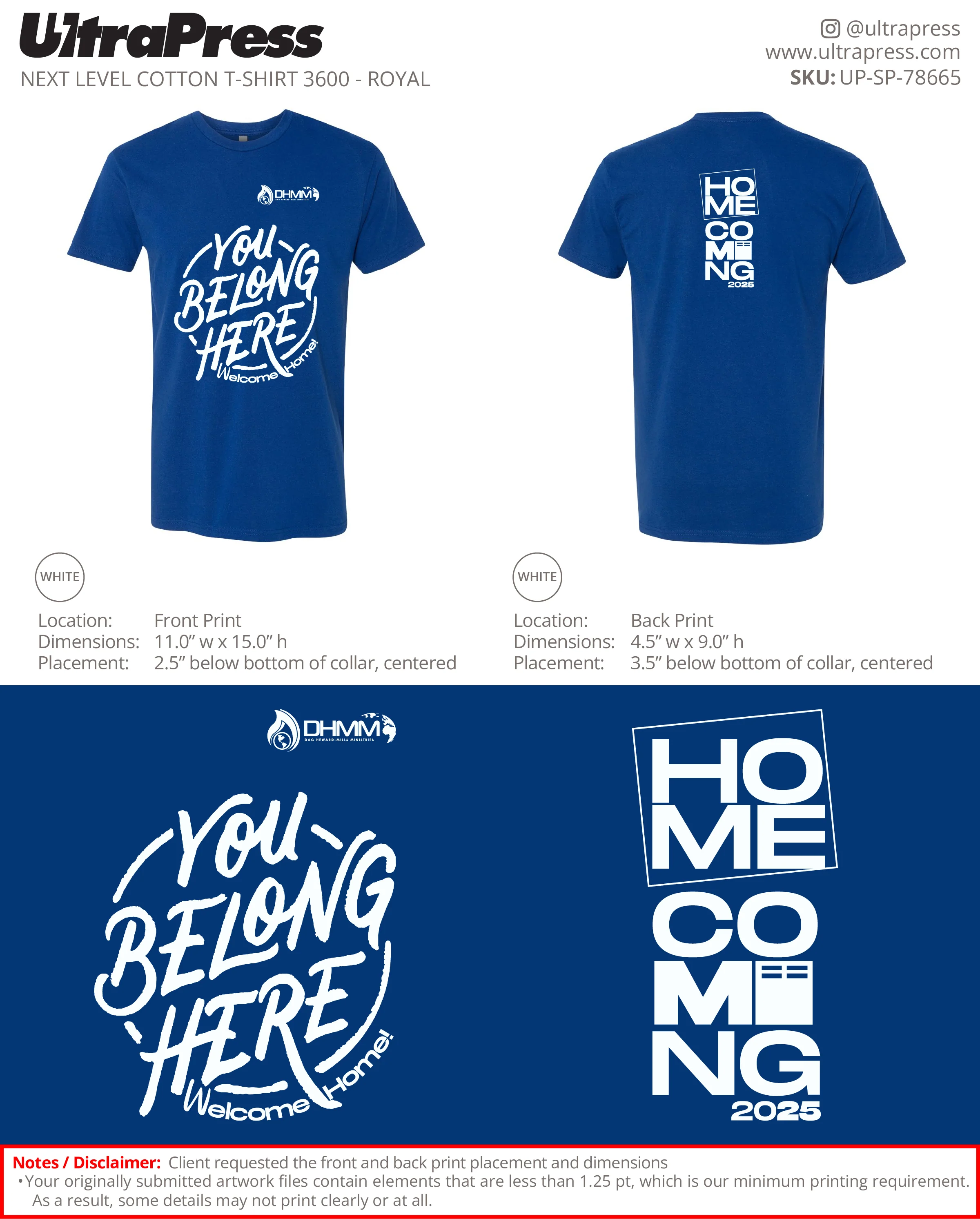 UP-SP-78665 You Belong Here Homecoming 2025 AMC - Akwele Kiruja 100 Min Qty (Bulk) - Image 2