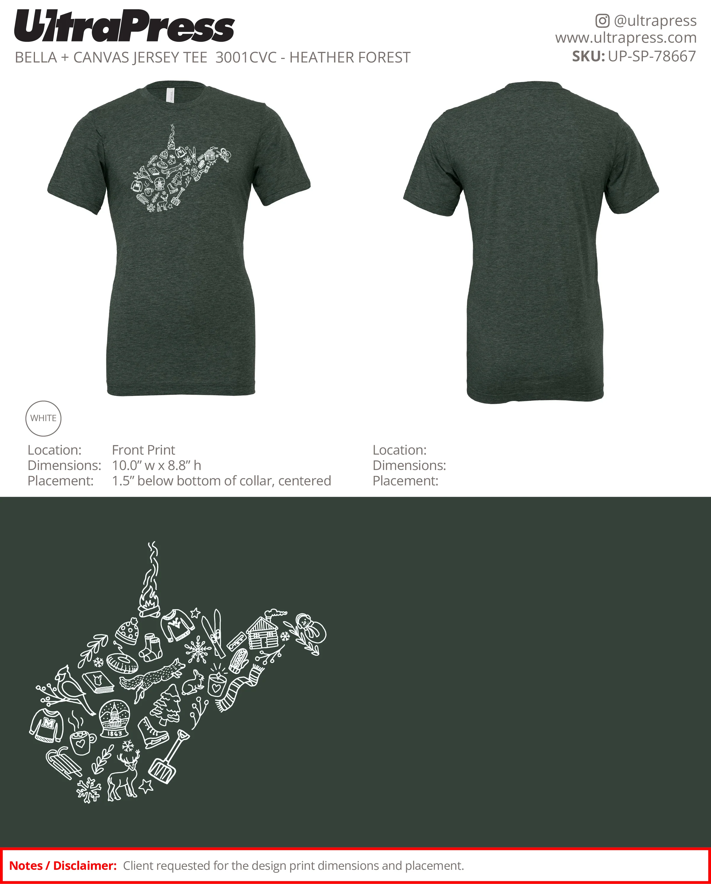 UP-SP-78667 WV Winter Design - Jenna Reed Hill 100 Min Qty (Bulk)