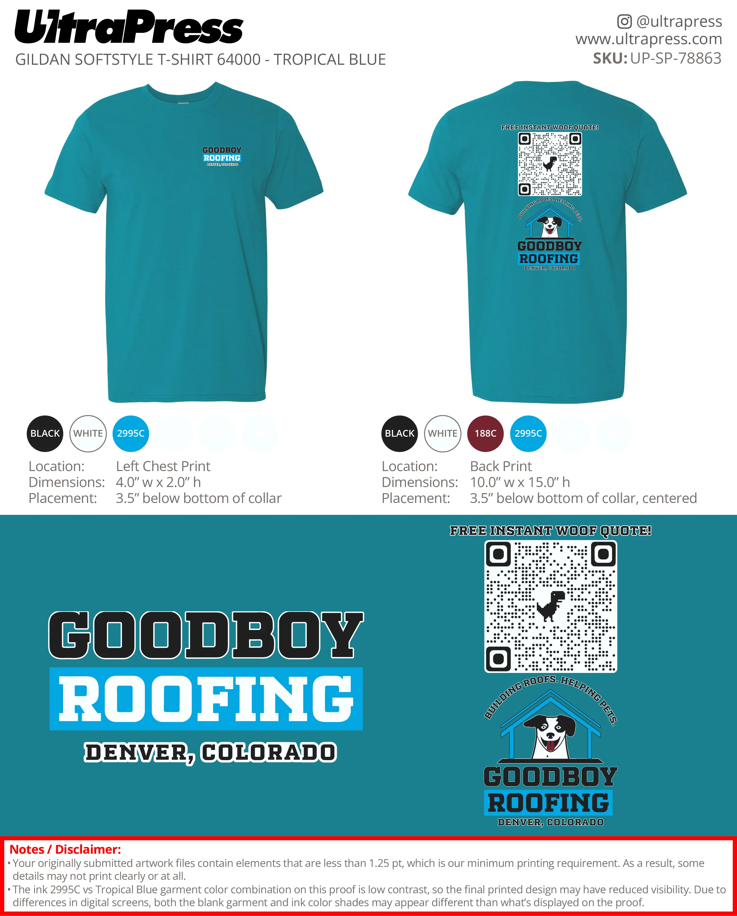 UP-SP-78863 Goodboy Roofing - Zach Morgan 100 Pieces Package (Bulk) - Image 3