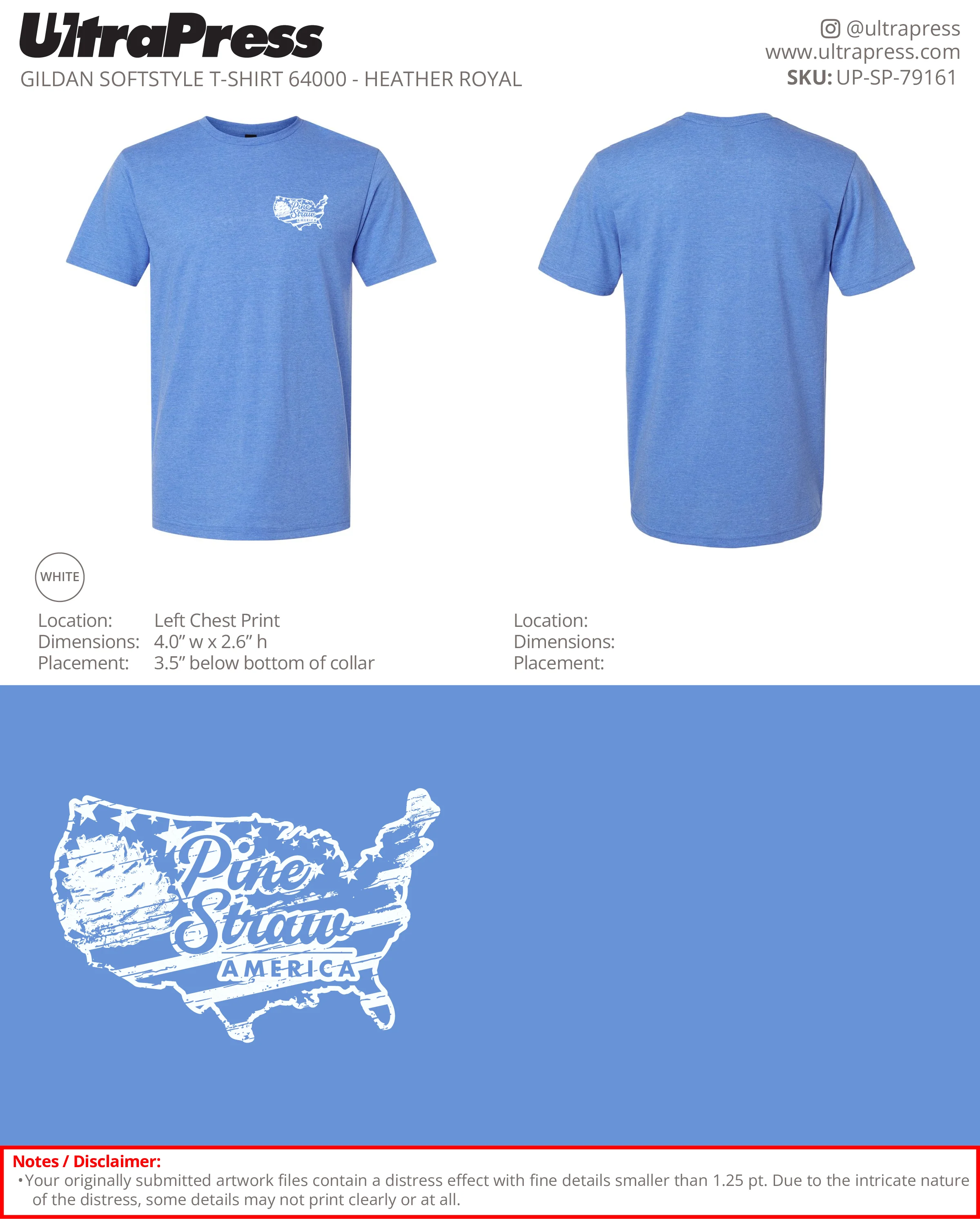 UP-SP-79161 Pine Straw America - Rustin Shelton 100 Min Qty (Bulk) - Image 2