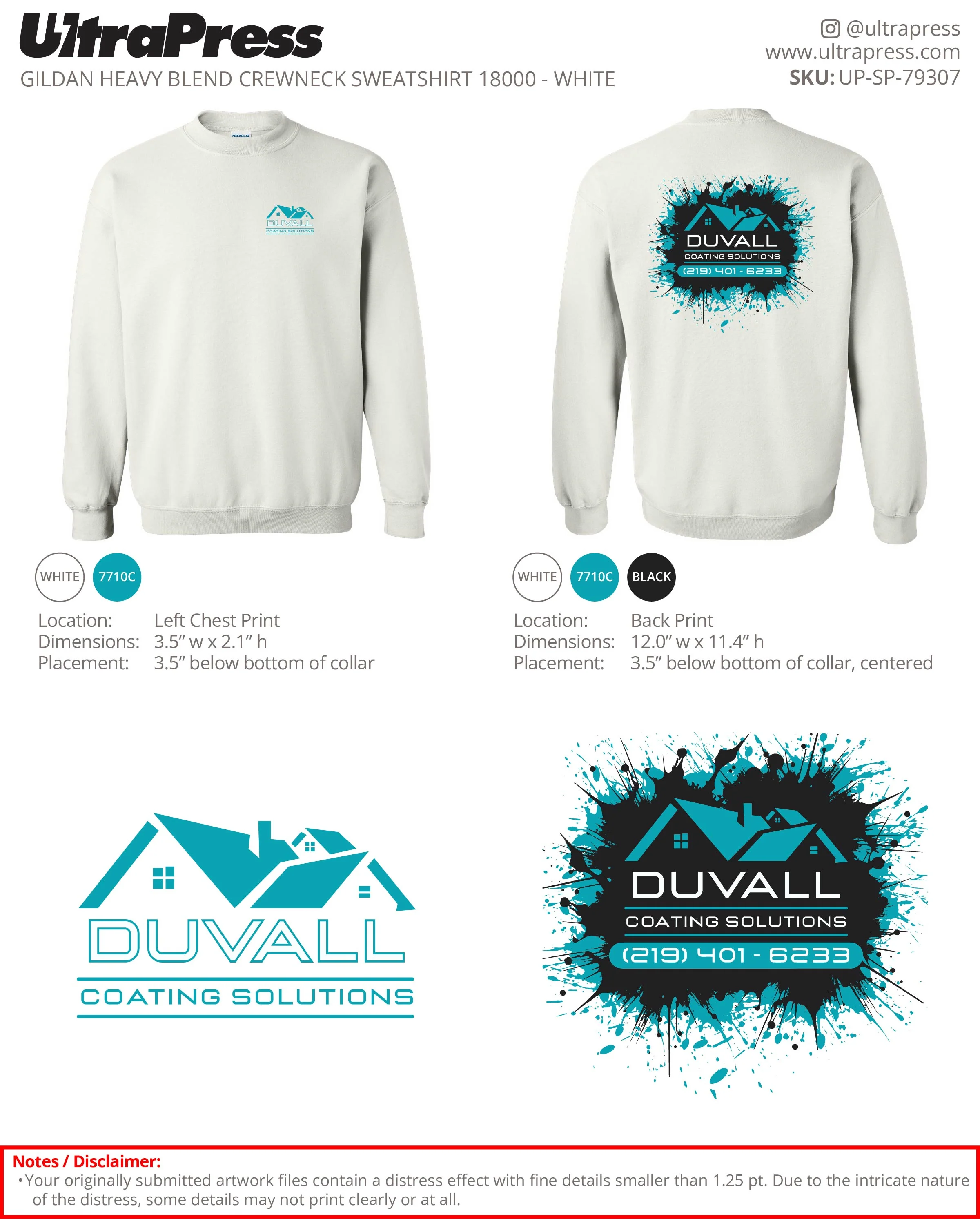 UP-SP-79307 DUVALL Coating Solutions Hoodies - Logan Duvall 50 Min Qty (Bulk) - Image 6