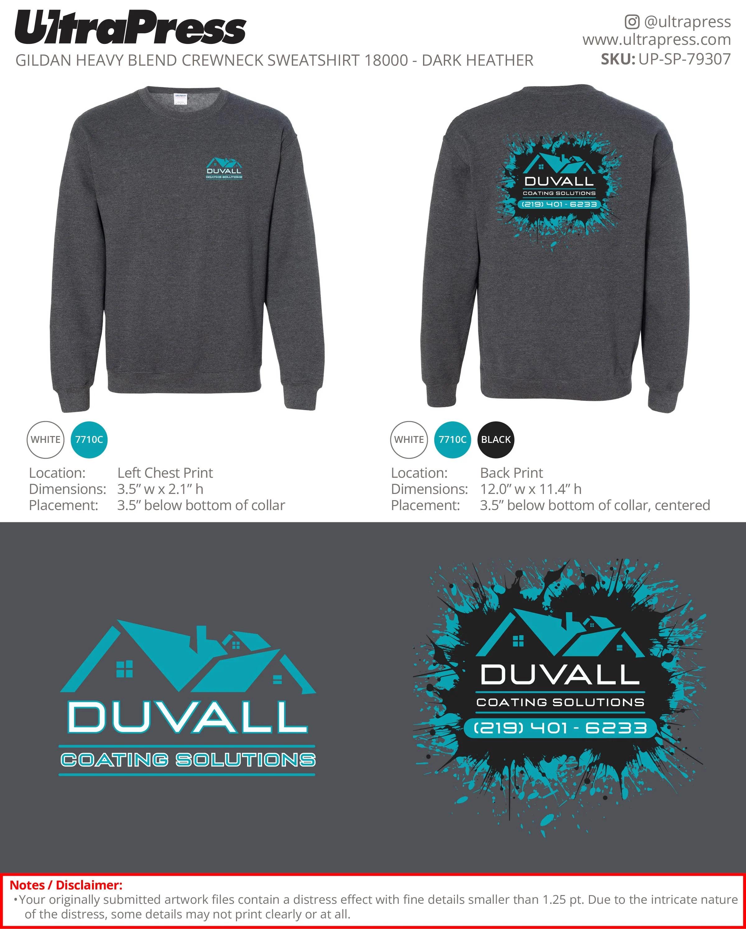UP-SP-79307 DUVALL Coating Solutions Hoodies - Logan Duvall 50 Min Qty (Bulk) - Image 7