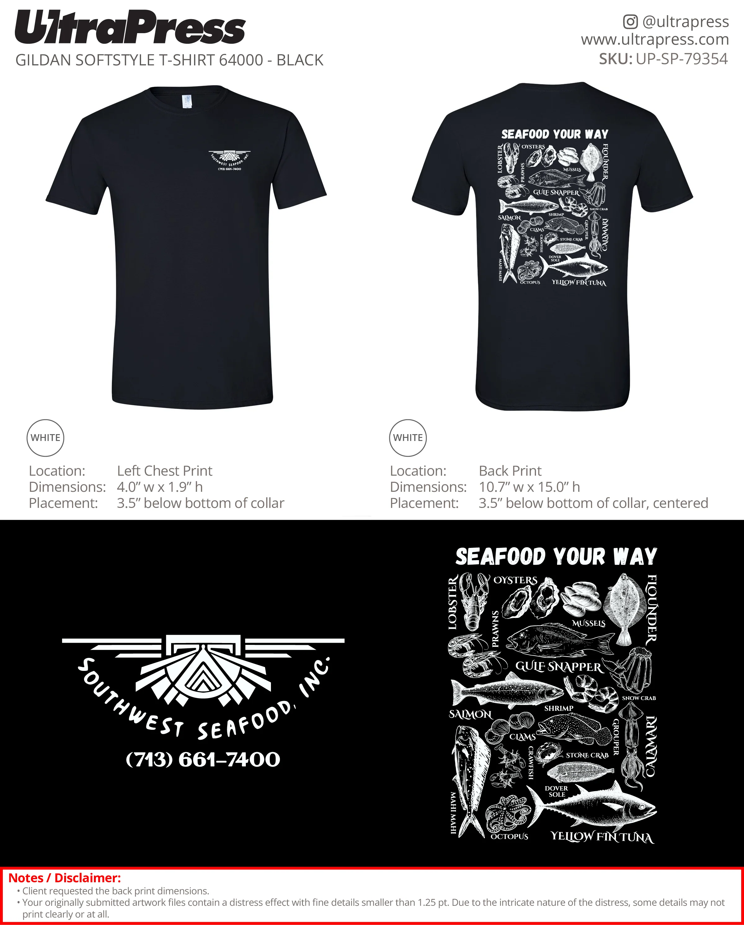 UP-SP-79354 Southwest Seafood - Alma Turcios - 100 Min Qty (Bulk) - Image 2
