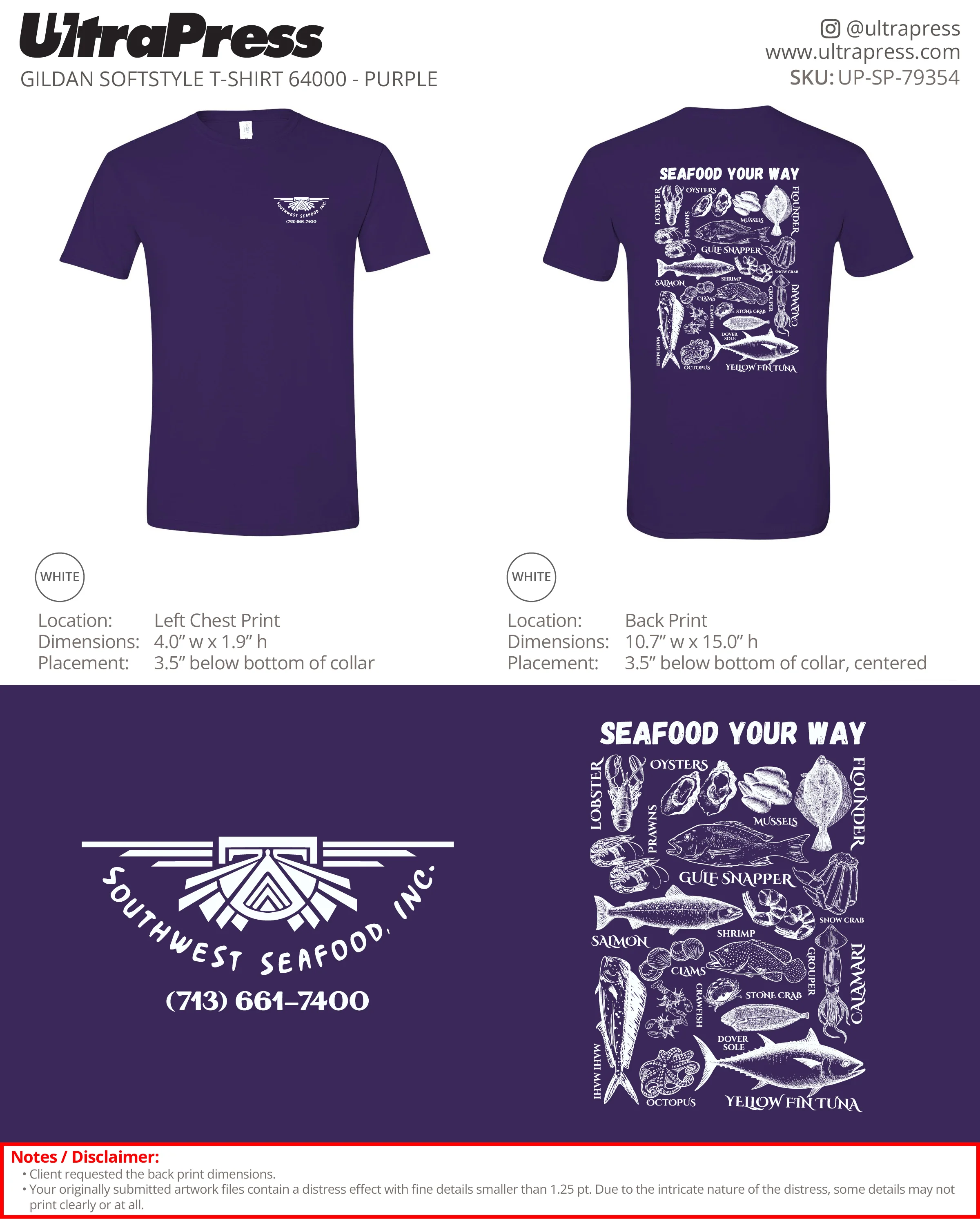 UP-SP-79354 Southwest Seafood - Alma Turcios - 100 Min Qty (Bulk) - Image 3