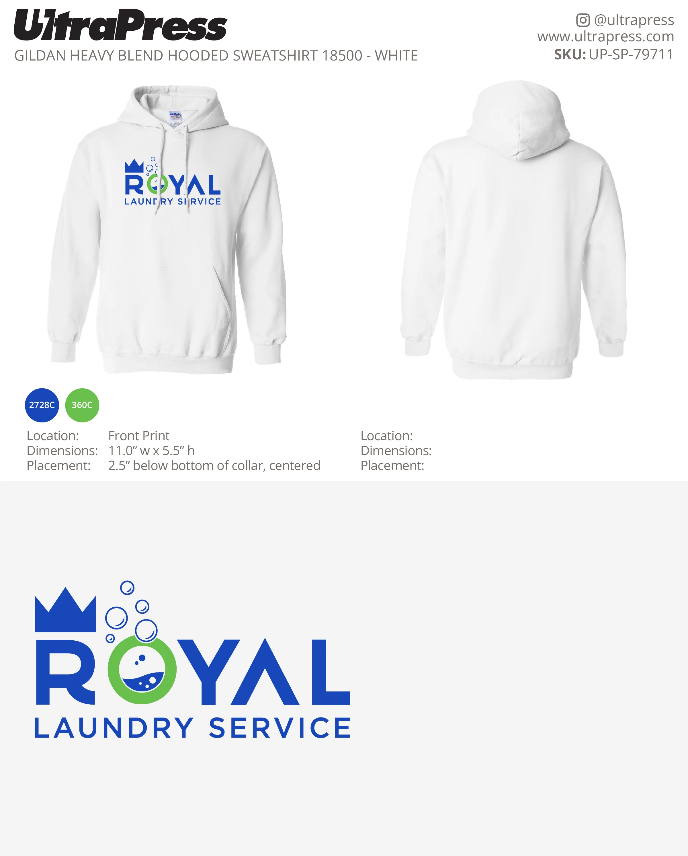 UP-SP-79711 Royal Laundry Service - Derrick Compton 50 Min Qty (Bulk)