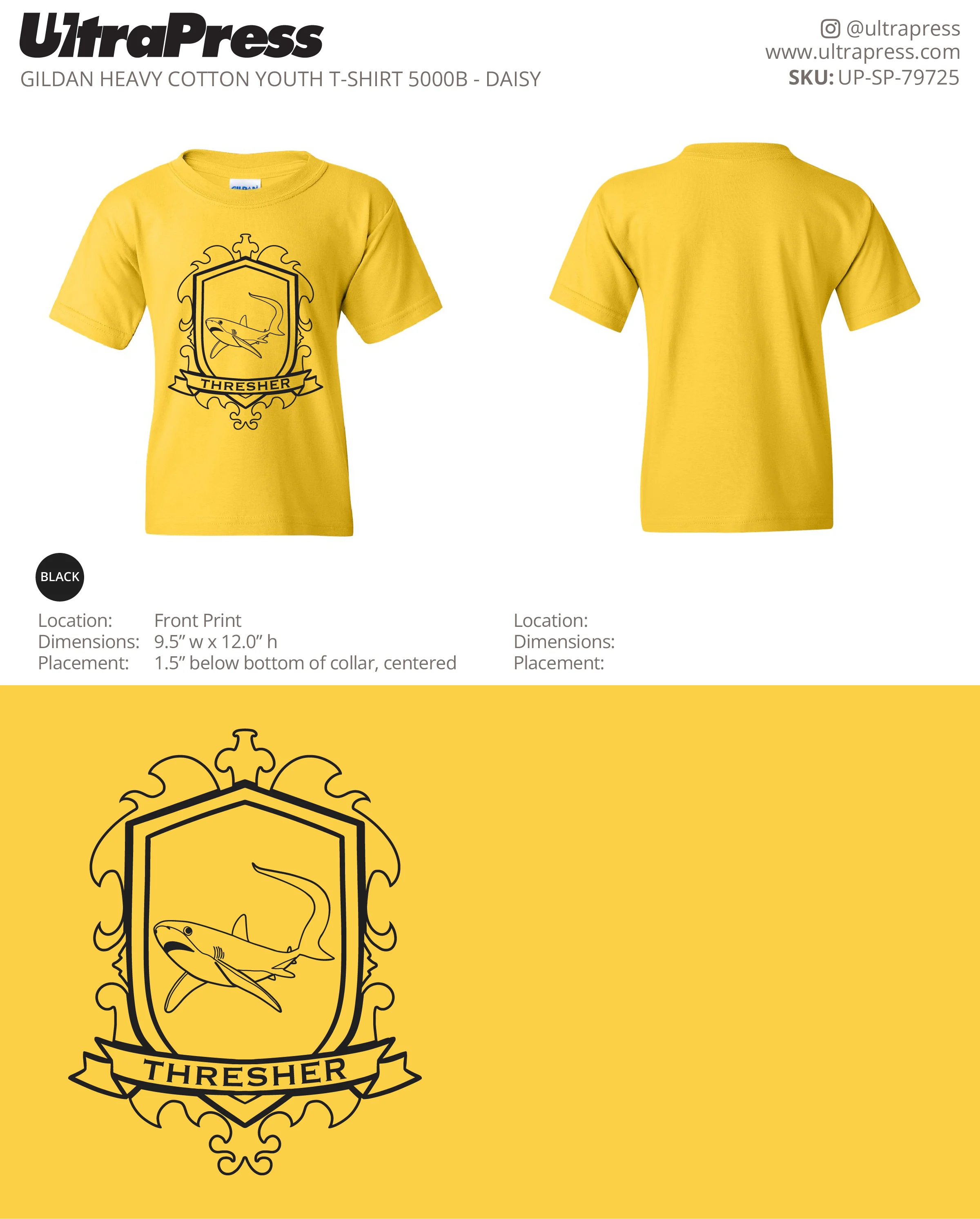 UP-SP-79725 Thresher Yellow - Cathy Ciolino 100 Min Qty (Bulk) - Image 2