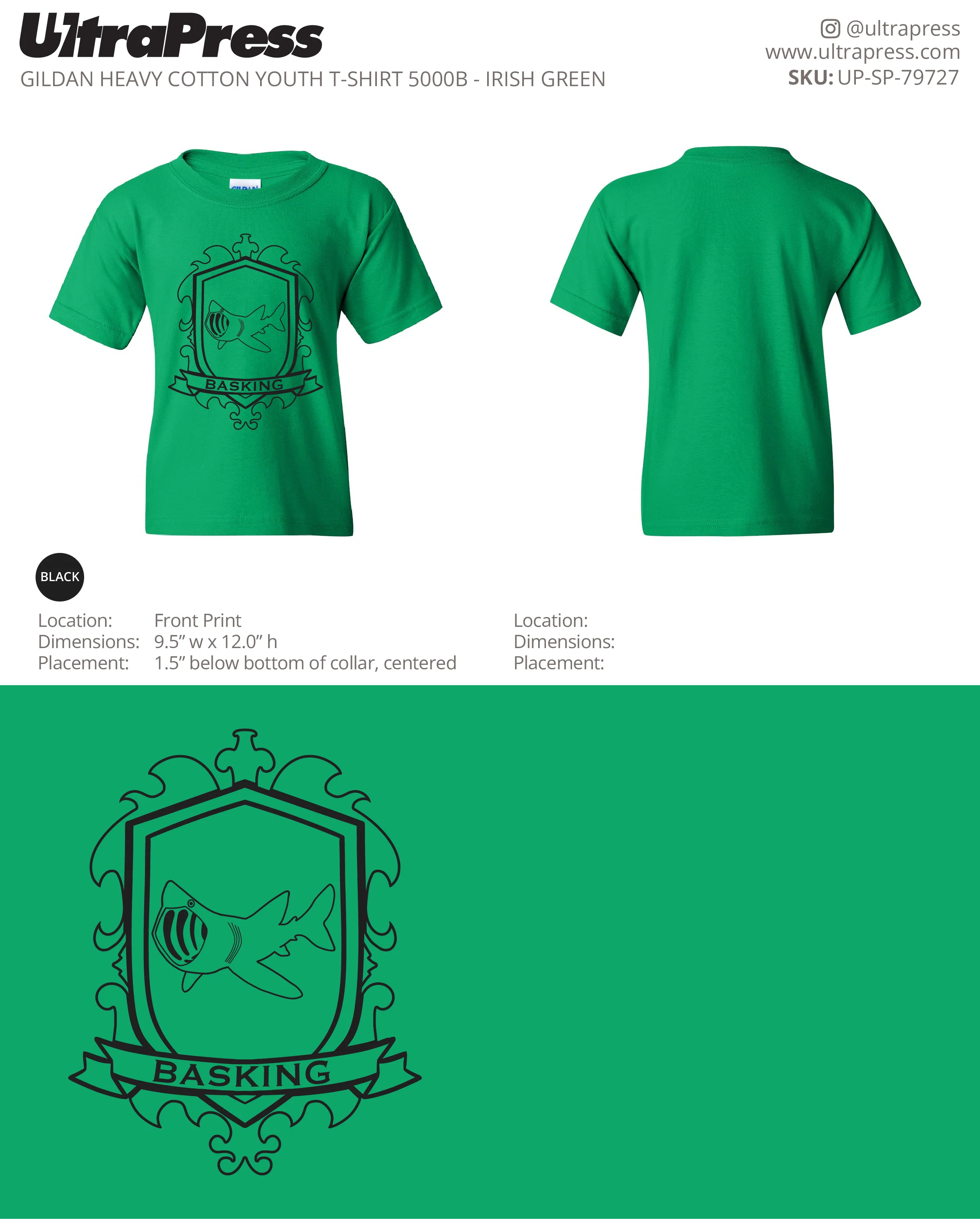 UP-SP-79727 Basking Green - Cathy Ciolino 100 Min Qty (Bulk) - Image 2