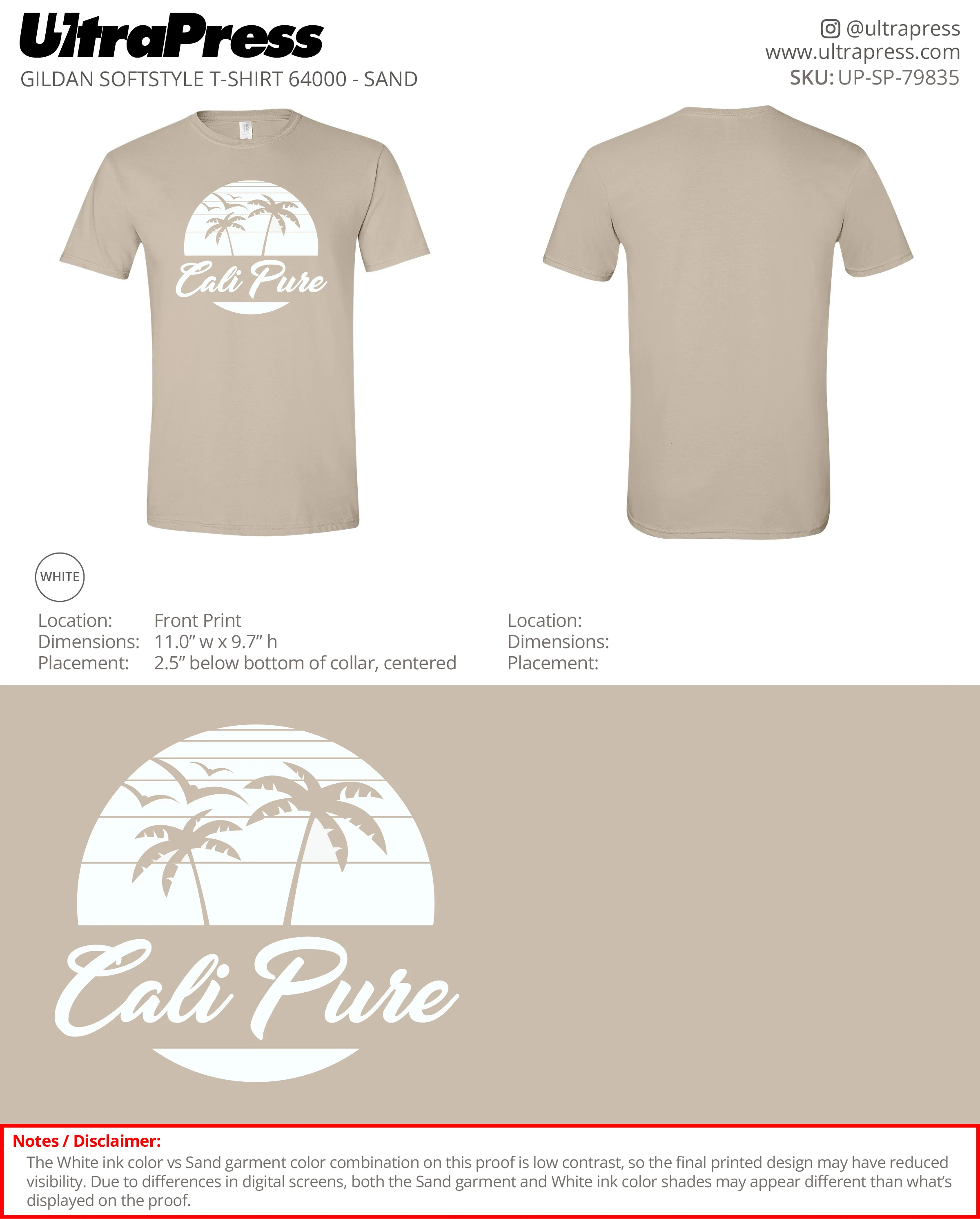 UP-SP-79835 Cali Pure - Joshua Johnson 100 Min Qty (Bulk) - Image 3