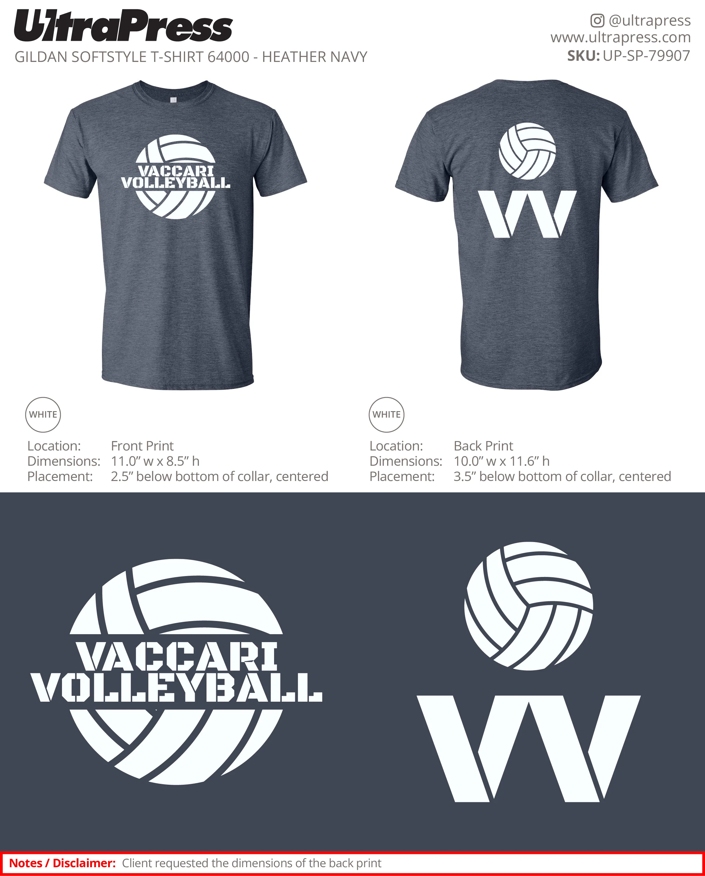 UP-SP-79907 Vacarri Volleyball - Adam Vacarri 100 Min Qty (Bulk) - Image 2