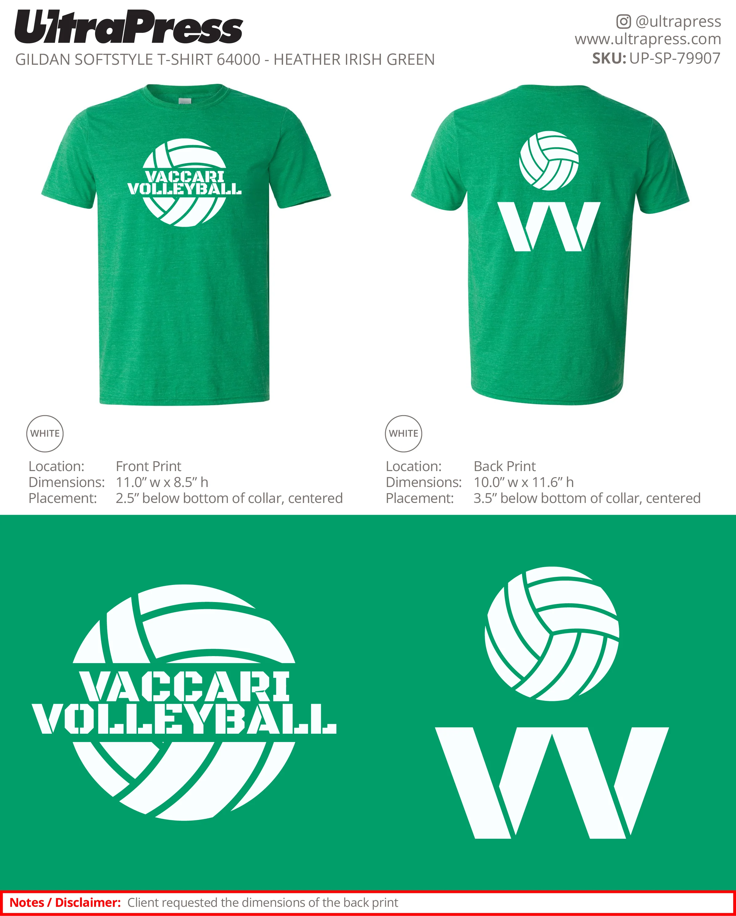 UP-SP-79907 Vacarri Volleyball - Adam Vacarri 100 Min Qty (Bulk) - Image 3