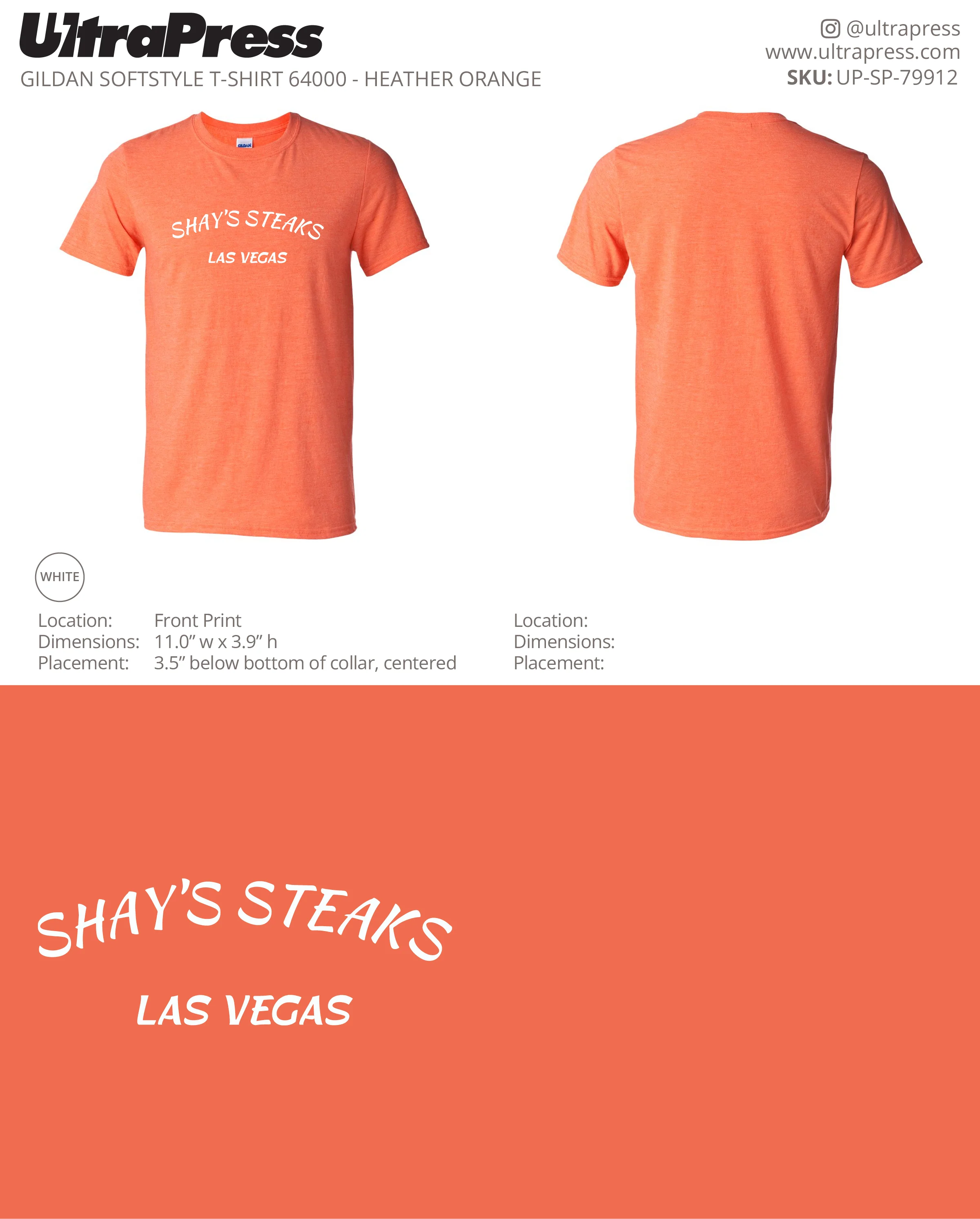 UP-SP-79912 Shay's Steaks Las Vegas - Scott Diclaudio 100 Min Qty (Bulk) - Image 2