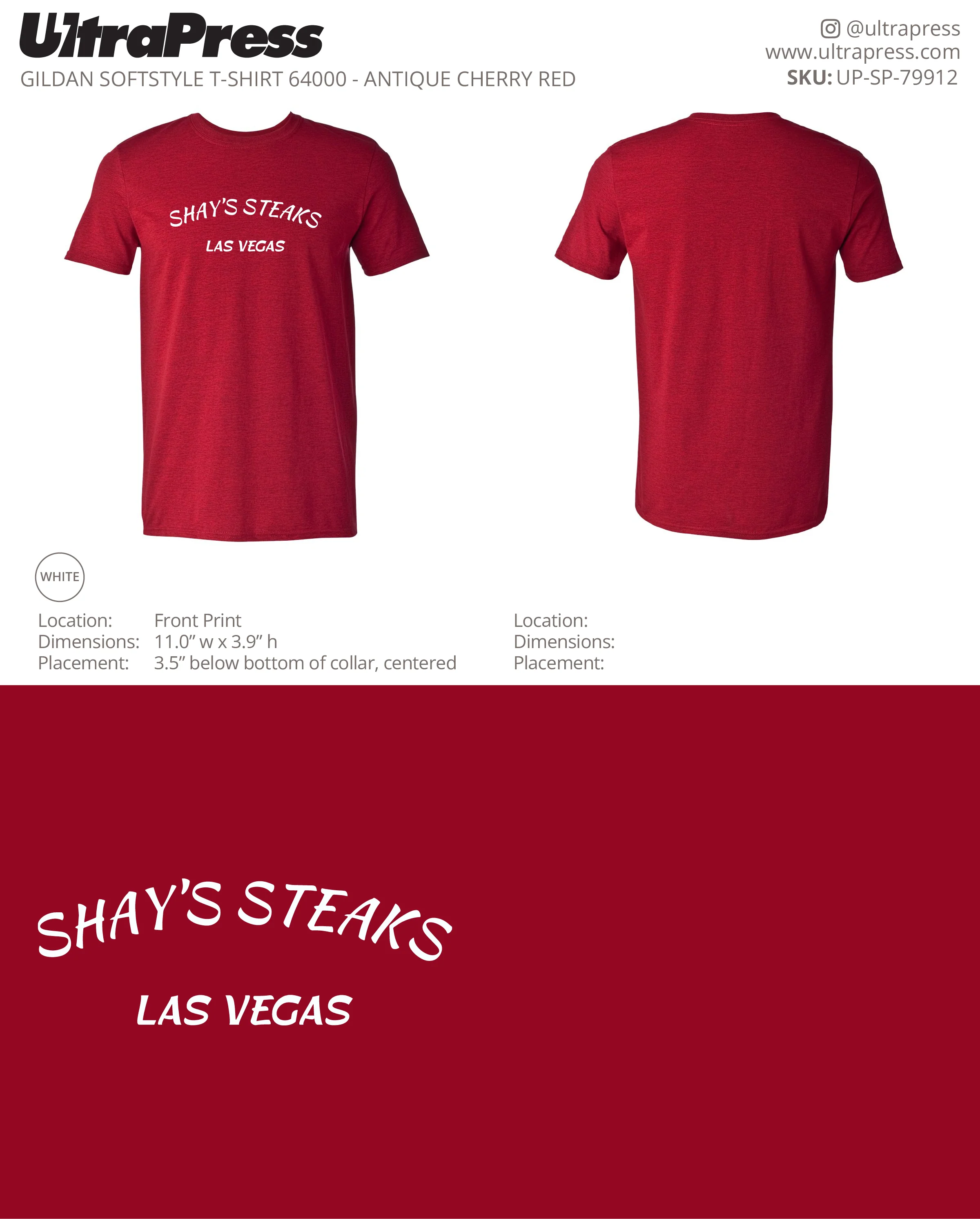 UP-SP-79912 Shay's Steaks Las Vegas - Scott Diclaudio 100 Min Qty (Bulk) - Image 6