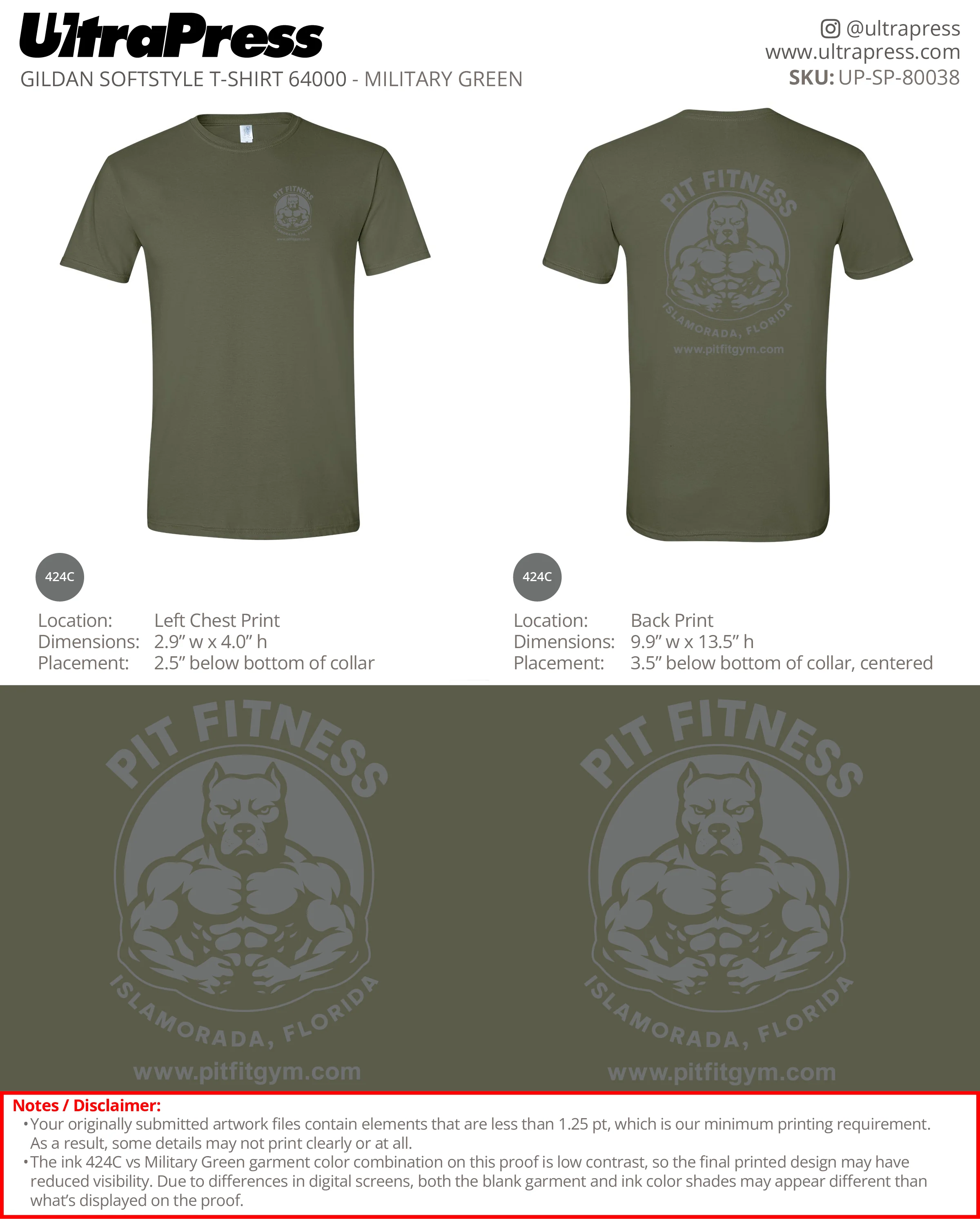 UP-SP-80038 Pit Fitness- Richard Conroy 100 Min Qty (Bulk) - Image 2