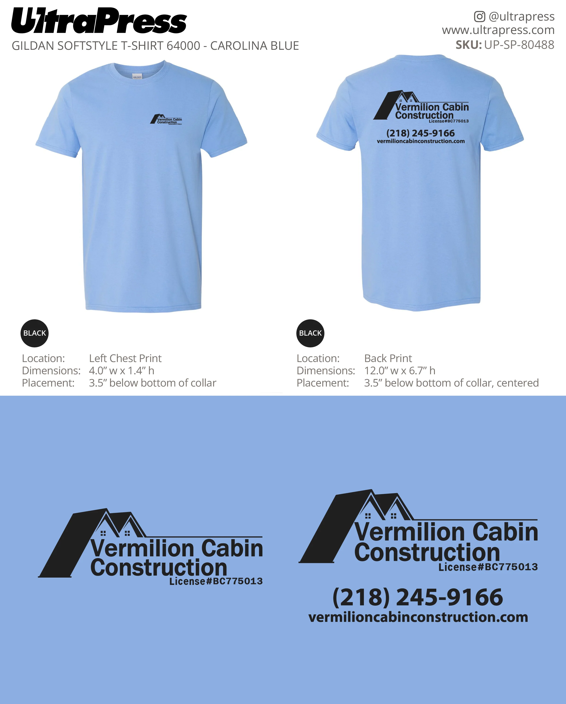 UP-SP-80488 Vermillion Cabin Construction - Travis Leinonen 100 Min Qty (Bulk) - Image 2