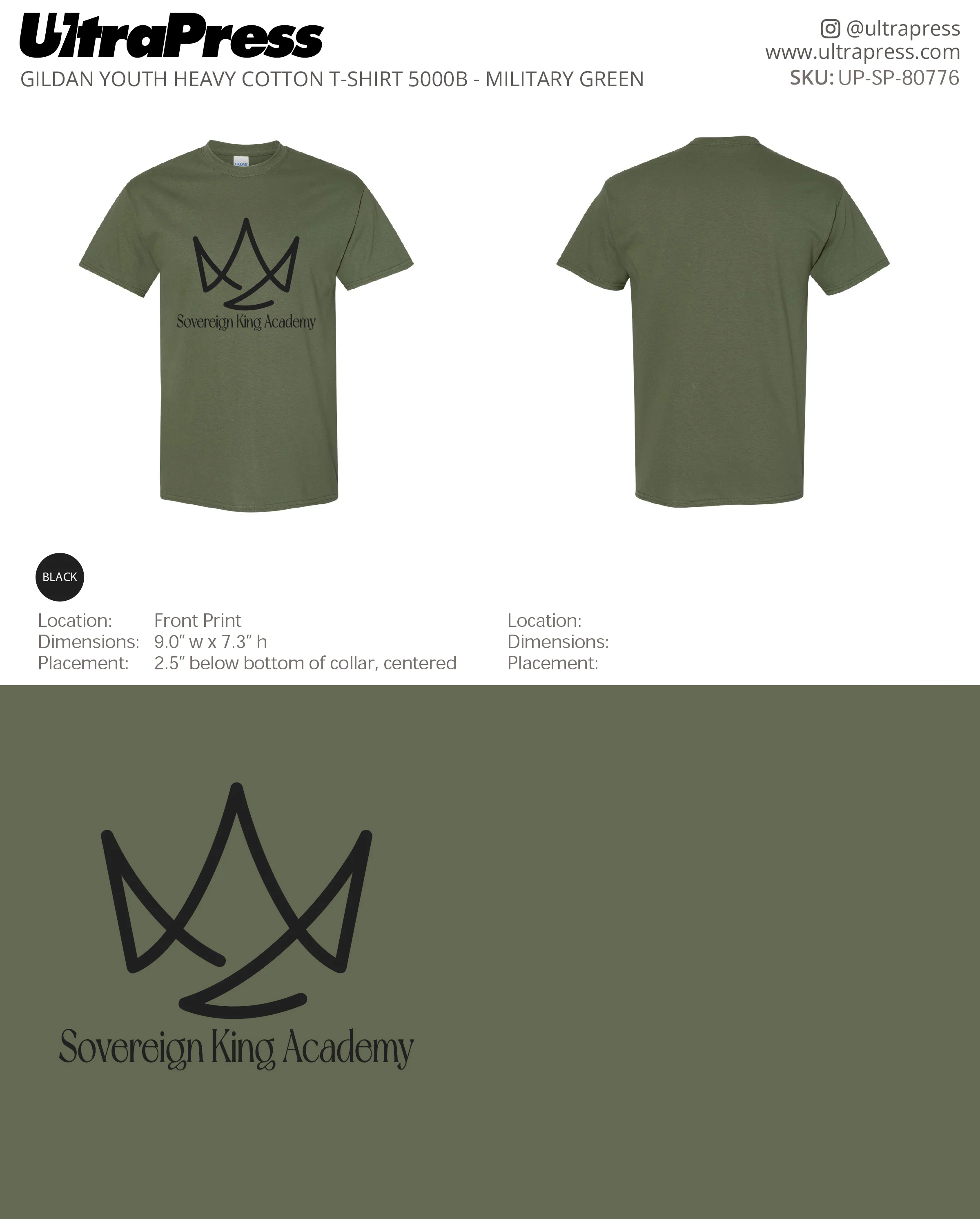 UP-SP-80776 Sovereign King Academy TShirts - Gregory Anglen 100 Pieces Package Deal (Bulk) - Image 5