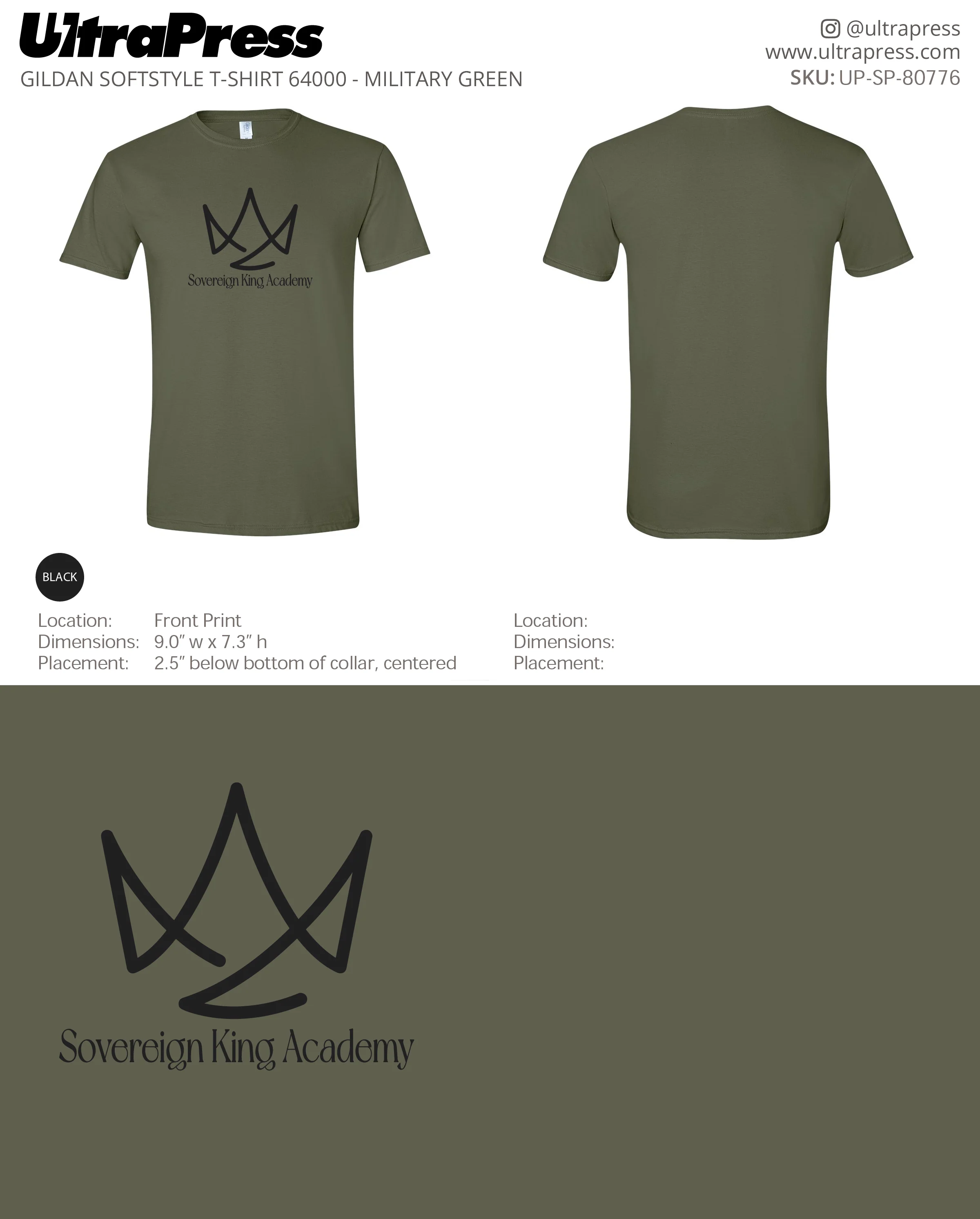 UP-SP-80776 Sovereign King Academy TShirts - Gregory Anglen 100 Pieces Package Deal (Bulk) - Image 6