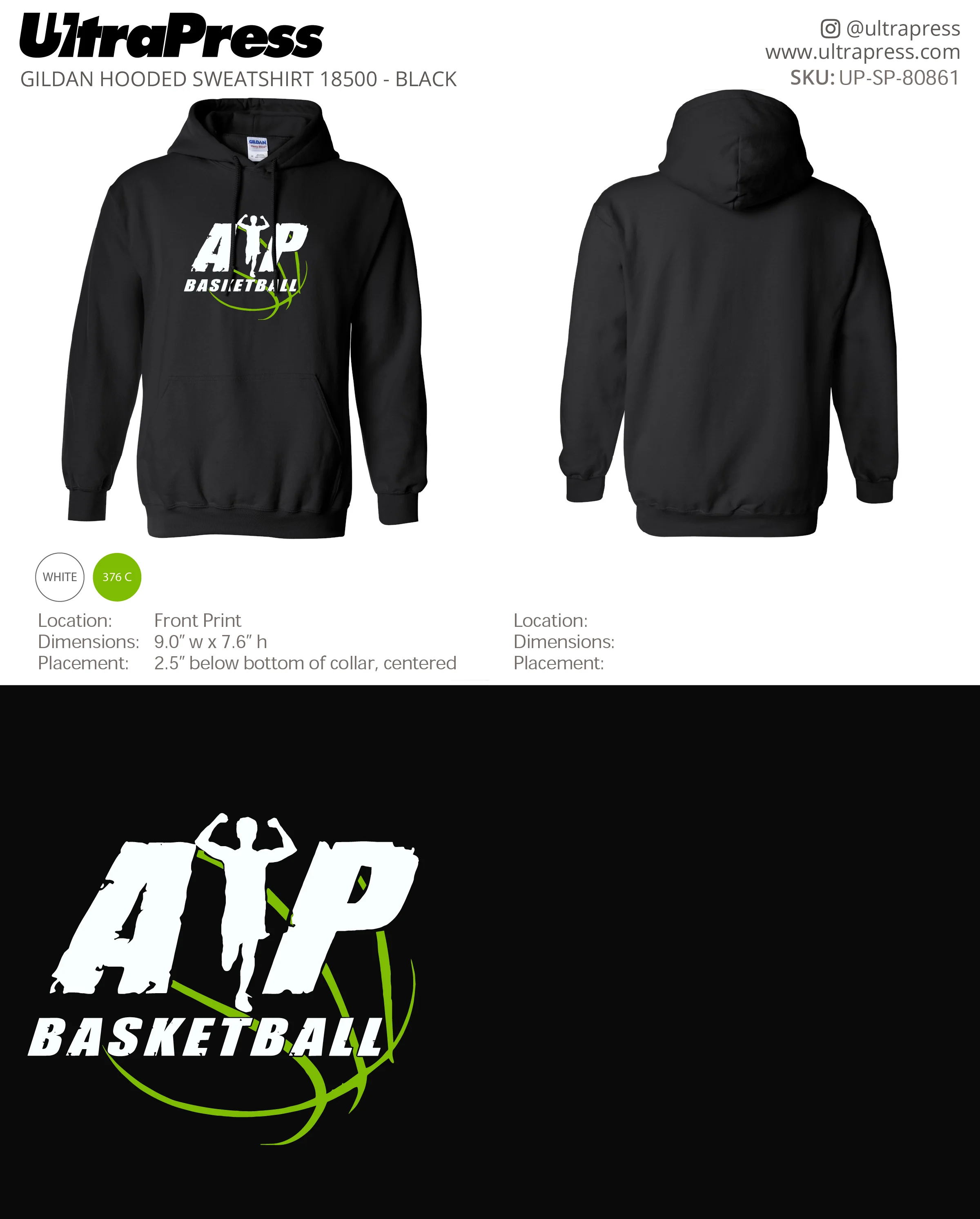 UP-SP-80861 AP Basketball Hoodies - Kimberly Maxwell 50 Min Qty (Bulk) - Image 2